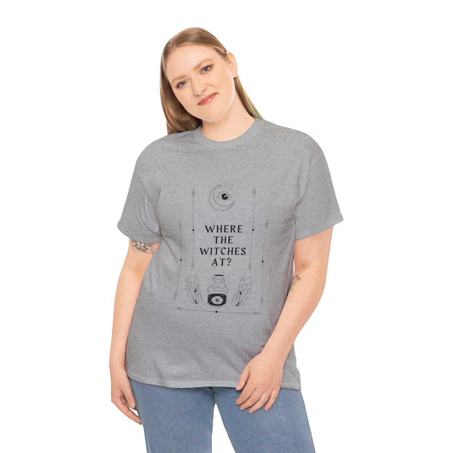 Where the witches at? Heavy Cotton Tee