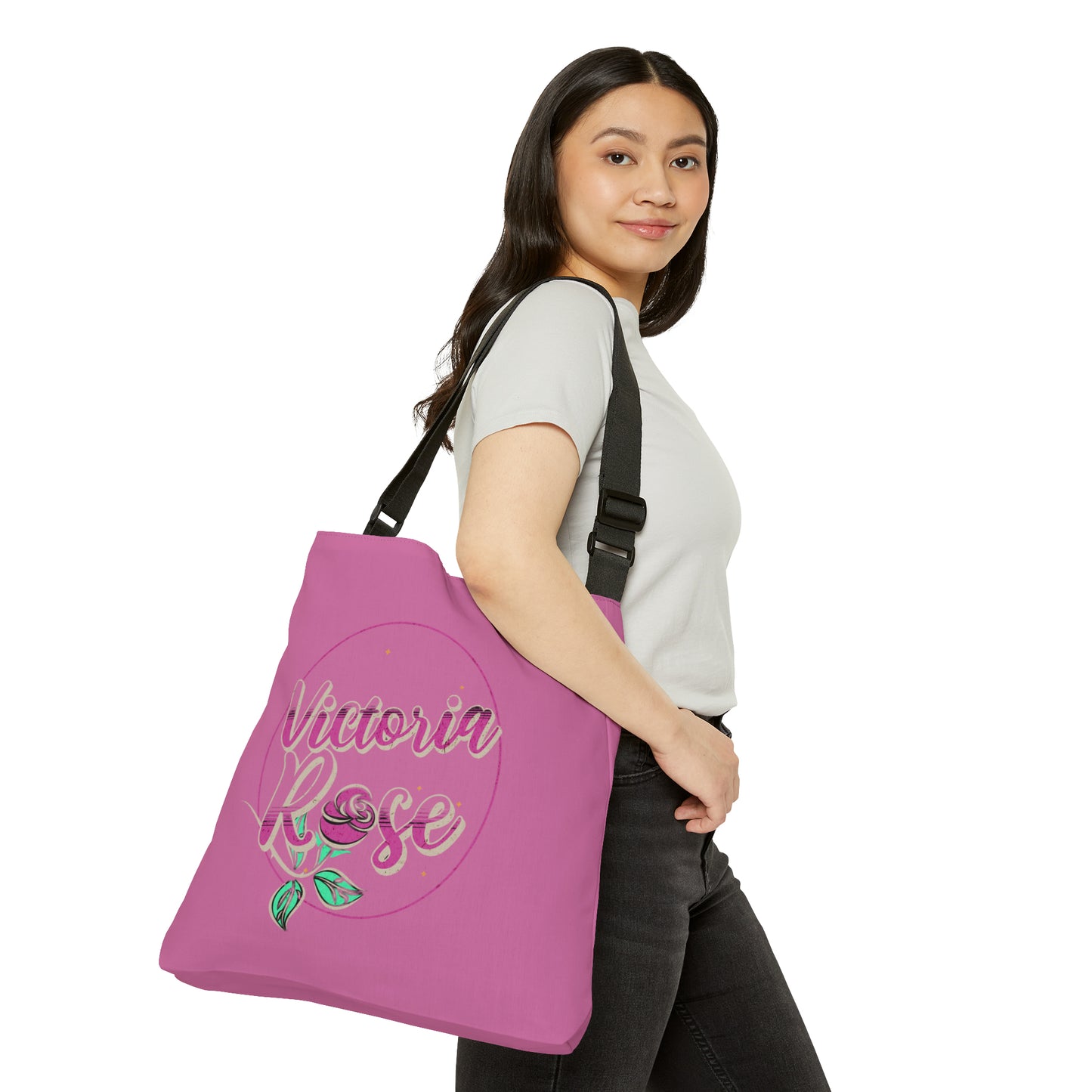Victoria Rose Adjustable Tote Bag