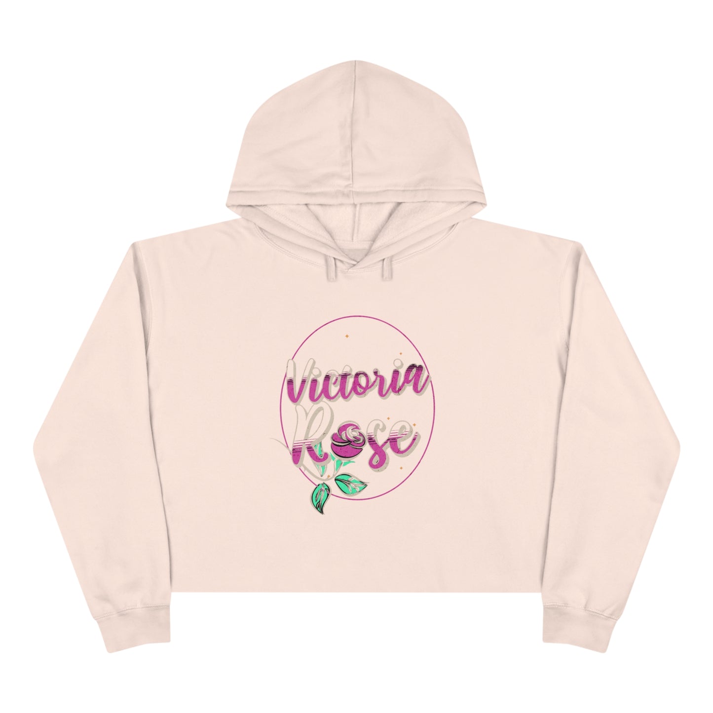 Victoria Rose Crop Hoodie