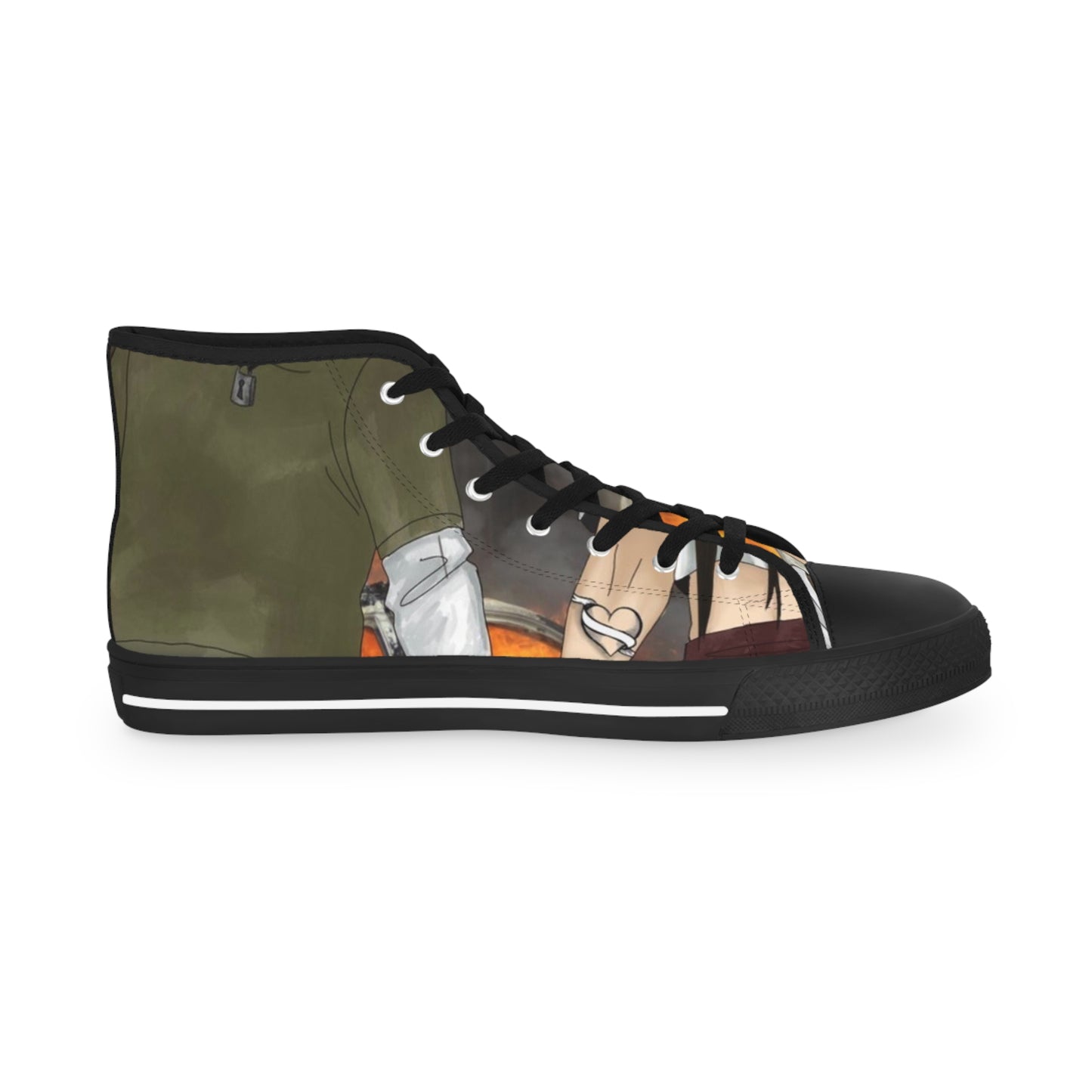 “Through hell and back” Men's High Top Sneakers