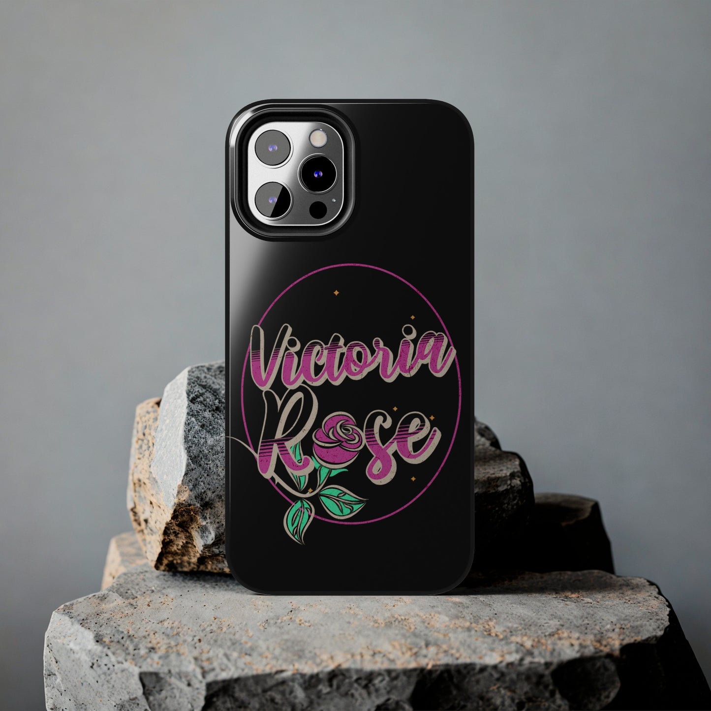 Victoria Rose Phone Case (Black)