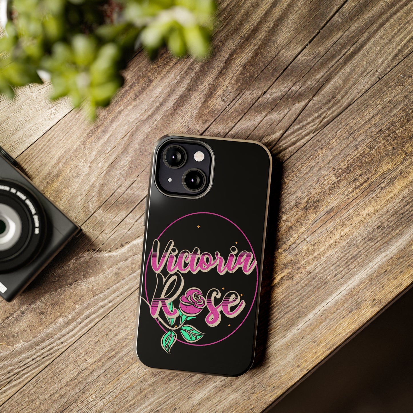 Victoria Rose Phone Case (Black)