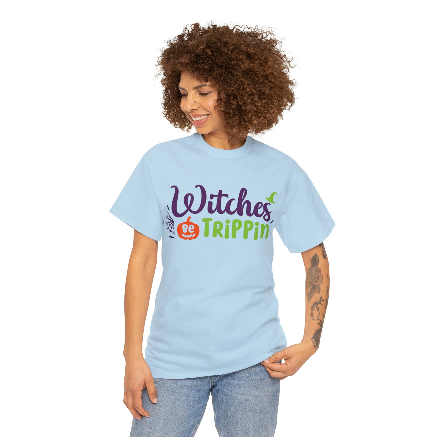 Witches be trippin Unisex Heavy Cotton Tee