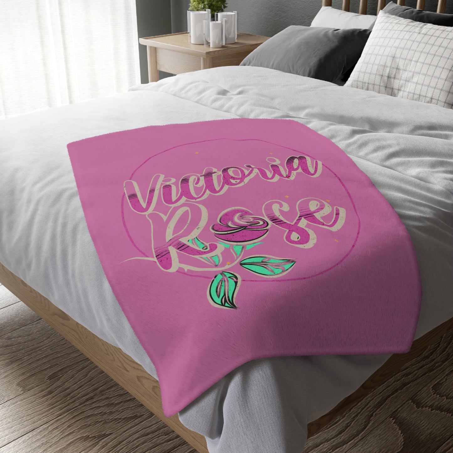 Victoria Rose Blanket (Two-sided print)