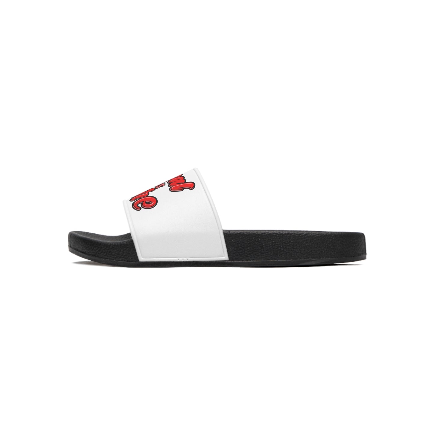 Real is rare Men's Slide Sandals (white)