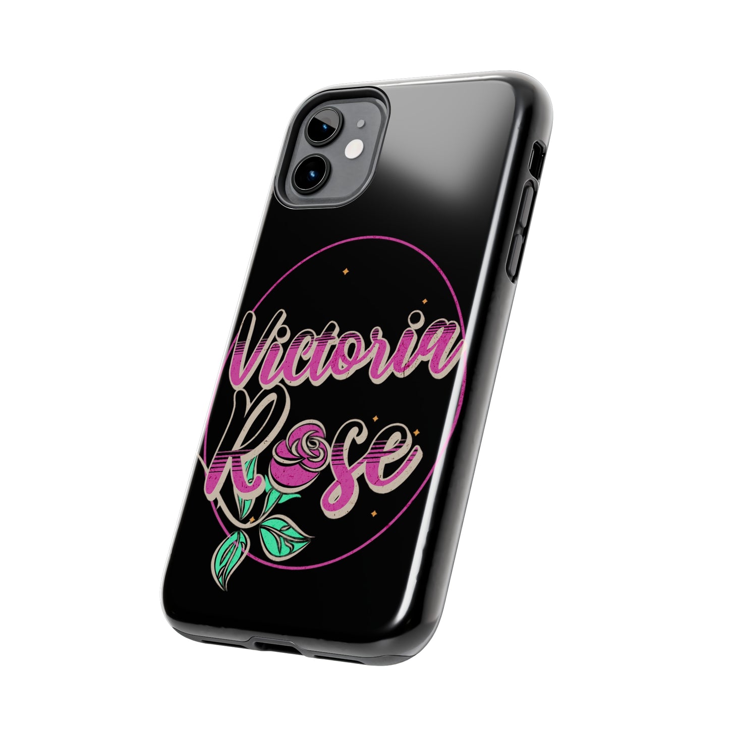 Victoria Rose Phone Case (Black)