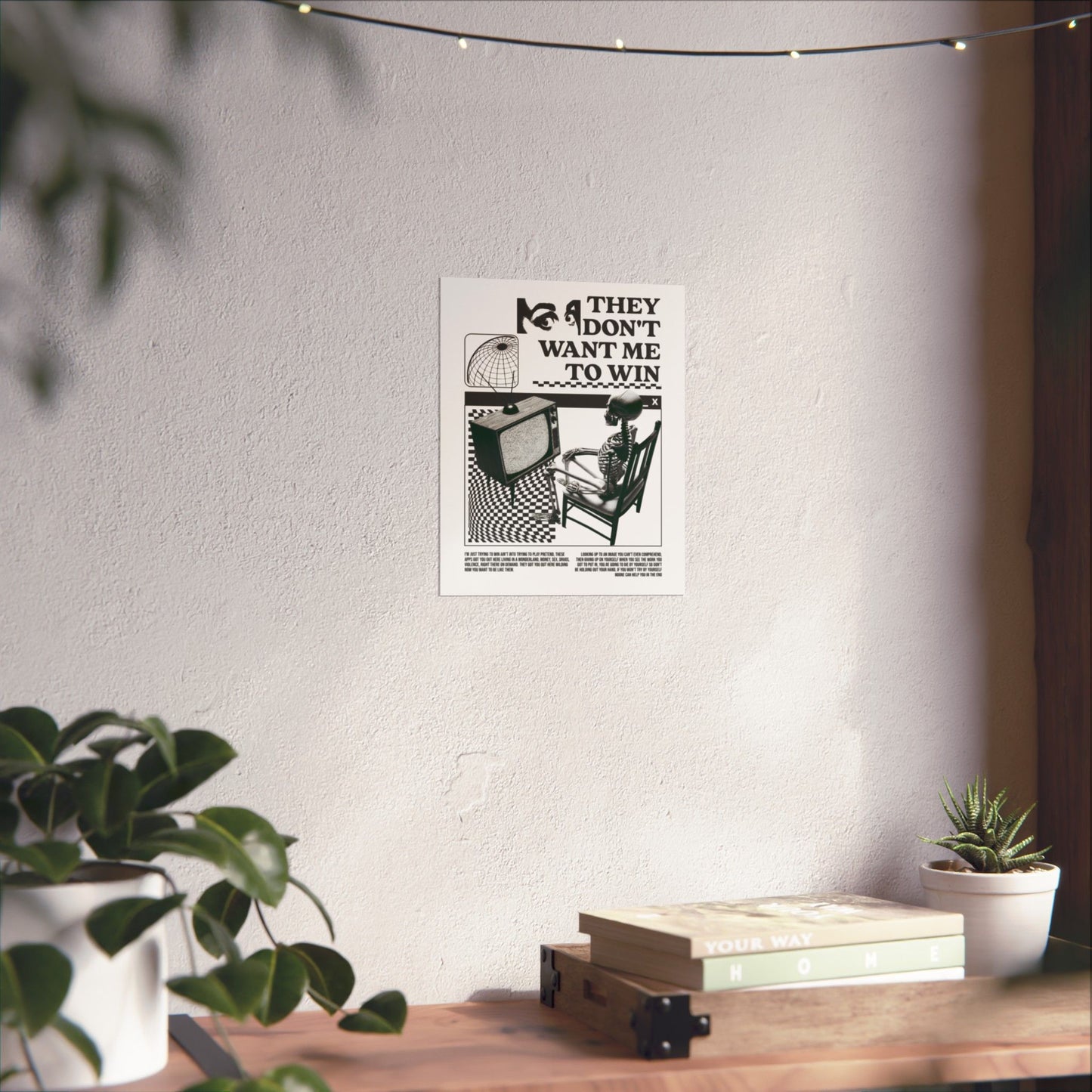 Want Me to Win Poster - Motivational Wall Art | Fromth33rd