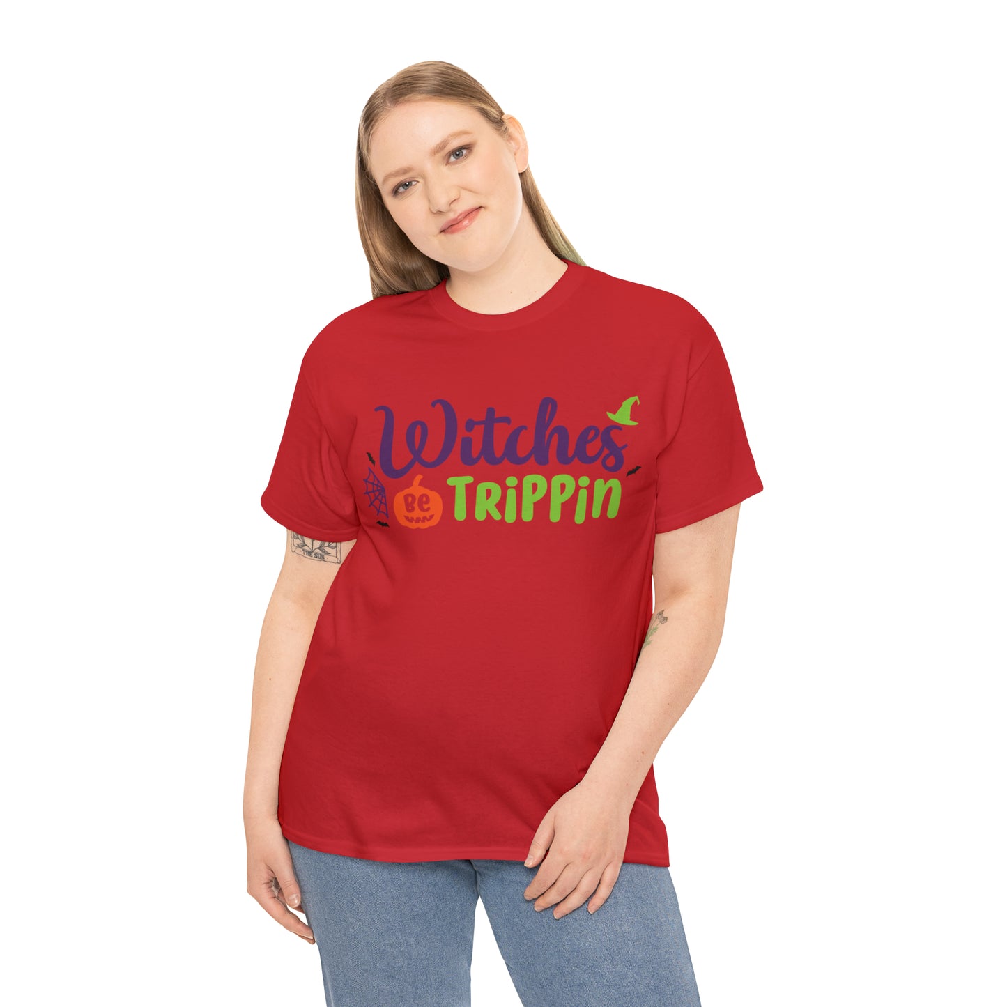 Witches be trippin Unisex Heavy Cotton Tee
