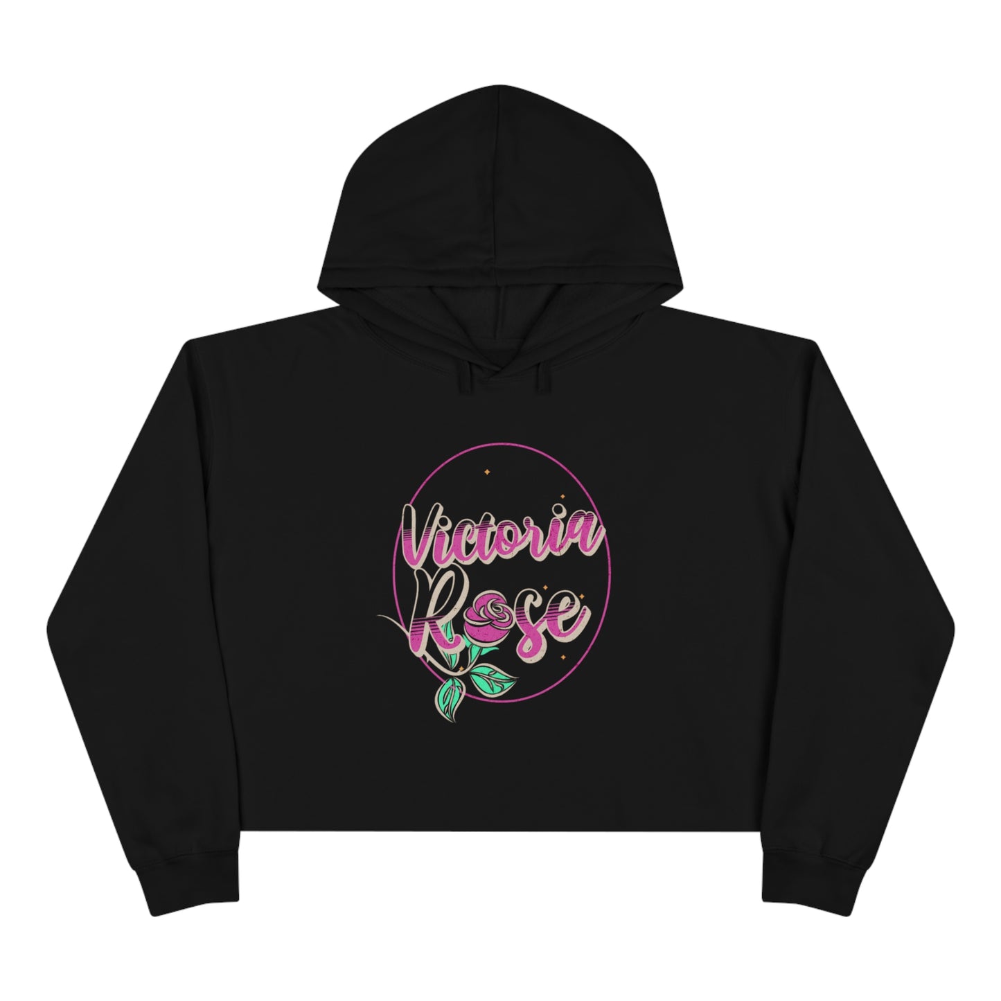 Victoria Rose Crop Hoodie