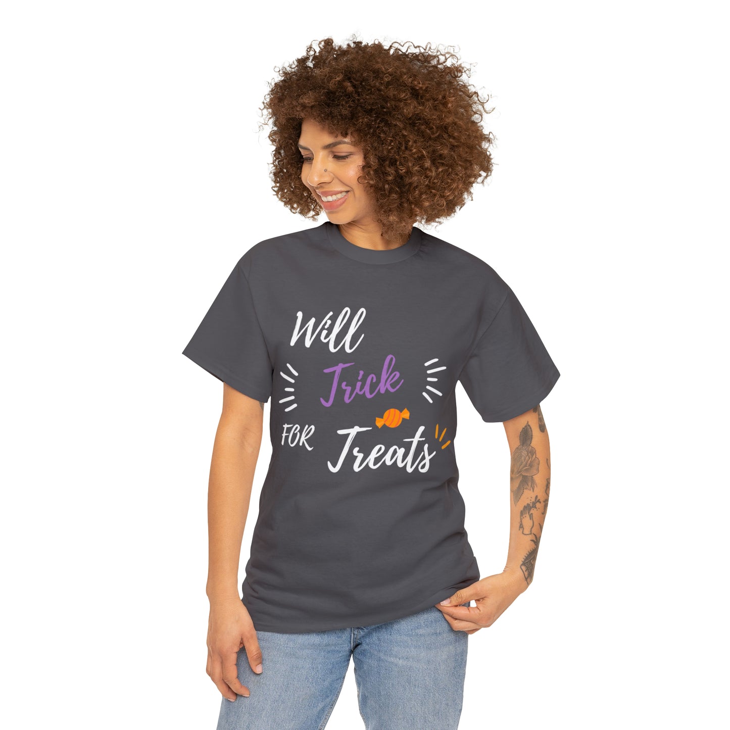 Trick for treats unisex Heavy Cotton Tee