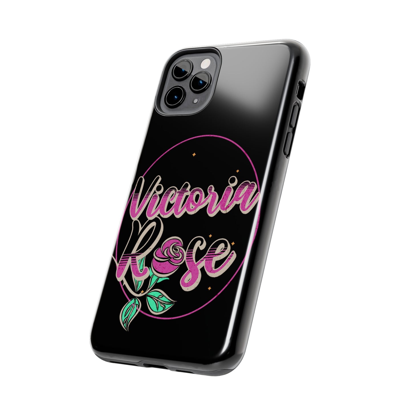 Victoria Rose Phone Case (Black)