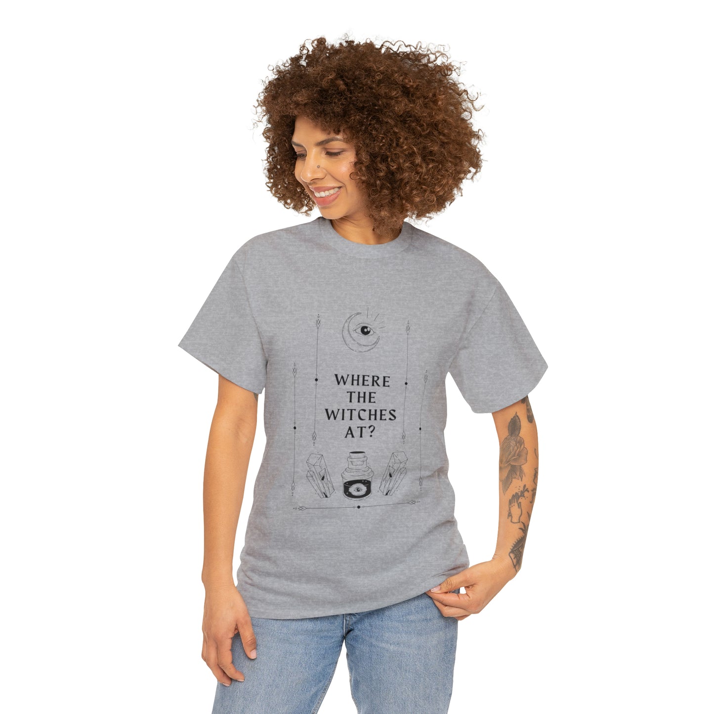 Where the witches at? Heavy Cotton Tee