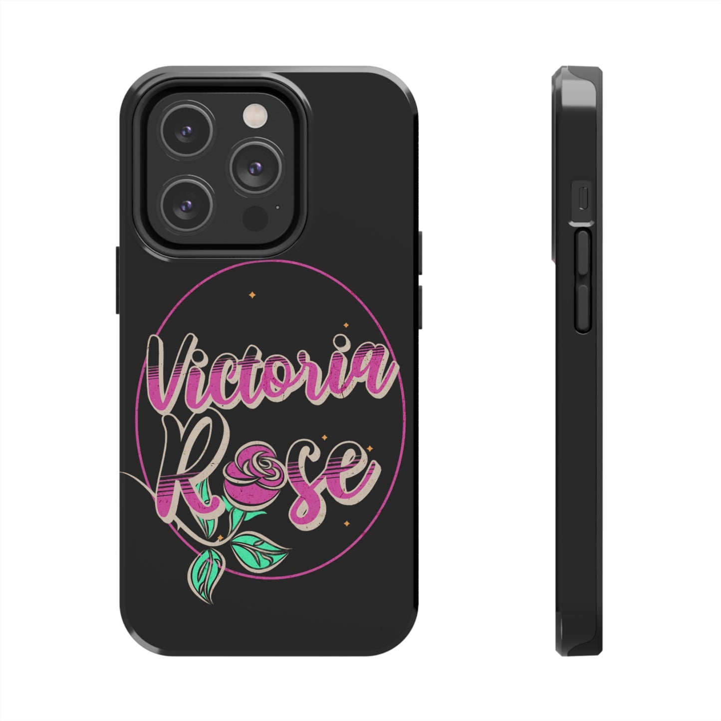 Victoria Rose Phone Case (Black)