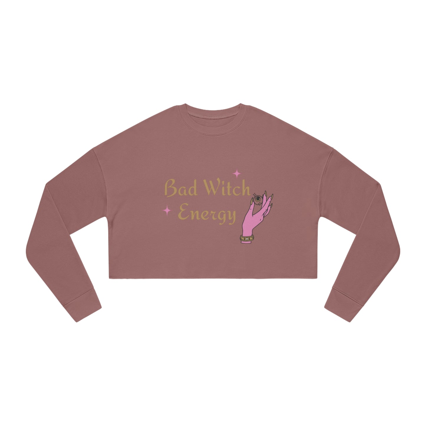Bad witch energy crop sweatshirt