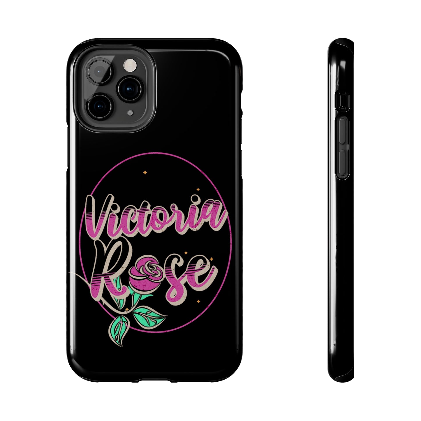 Victoria Rose Phone Case (Black)
