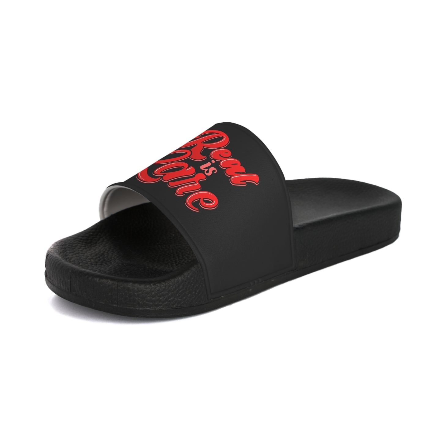 Real is rare Women's Slide Sandals (black)