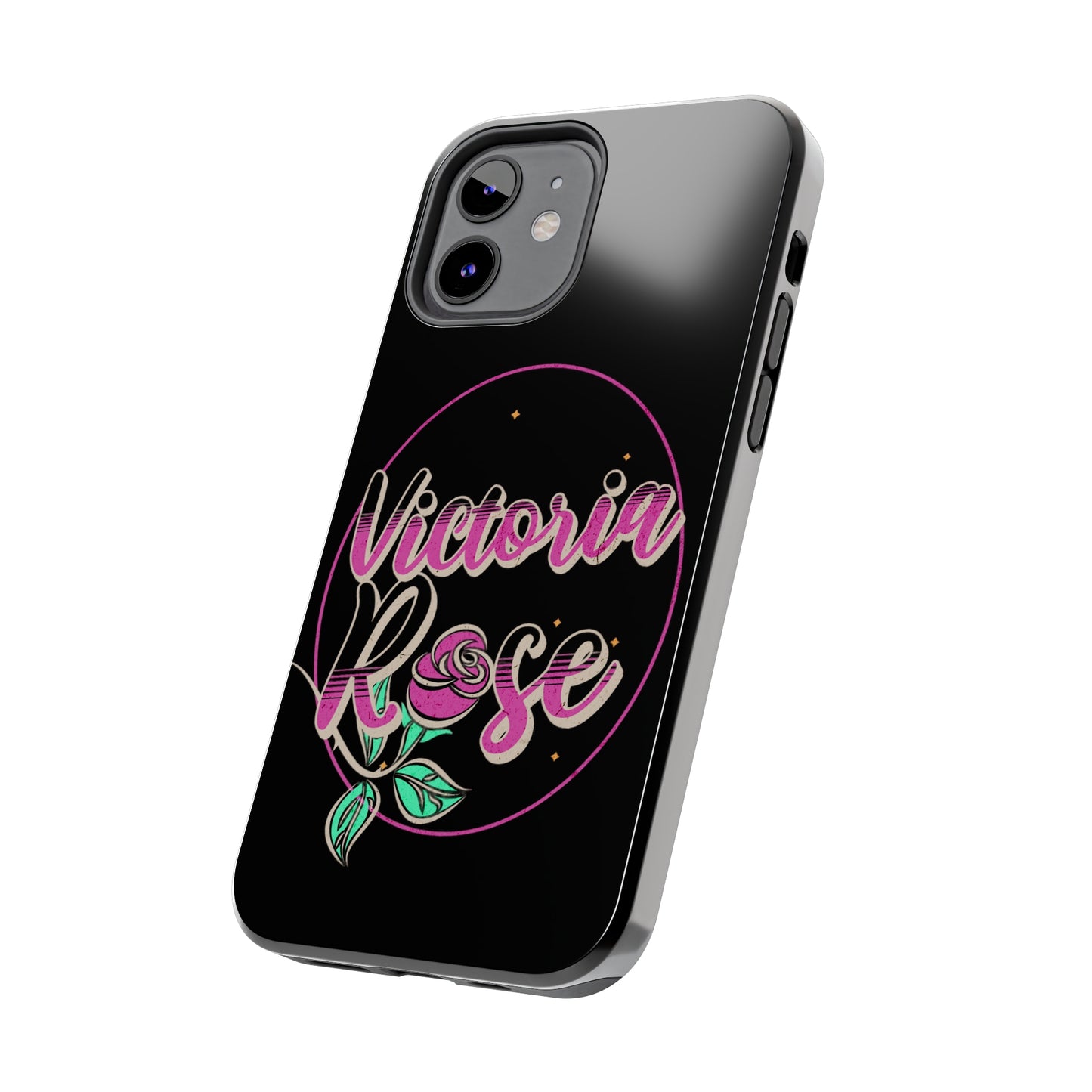 Victoria Rose Phone Case (Black)