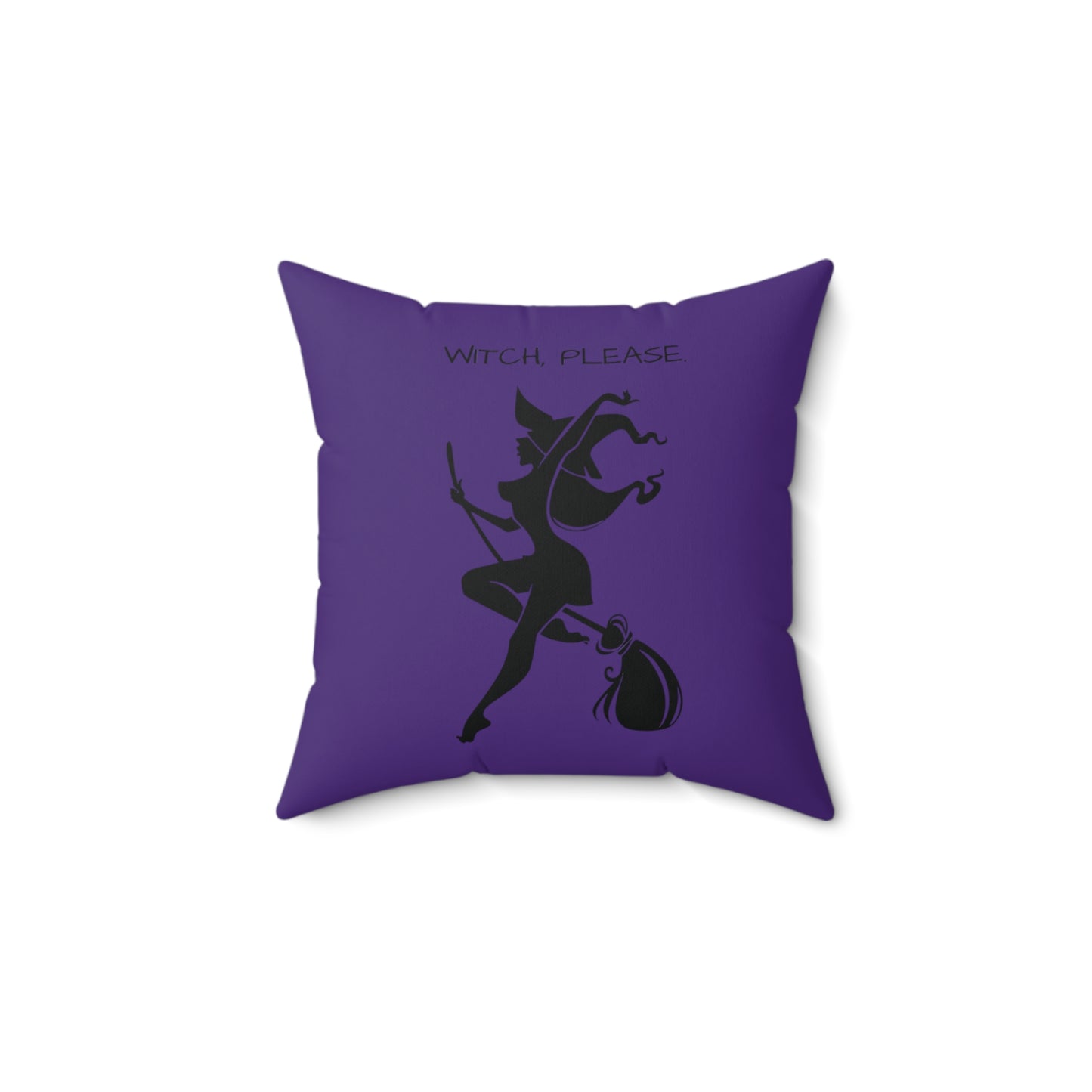 Witch please Square Pillow (Purple)