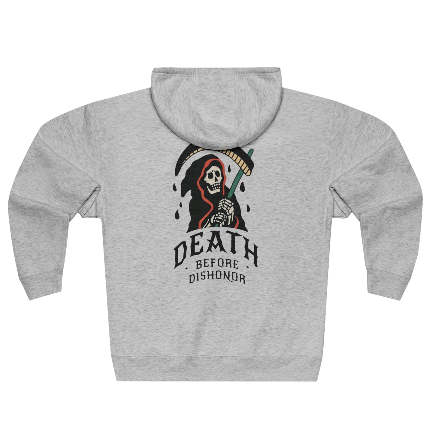 Death before dishonor Premium Full Zip Hoodie