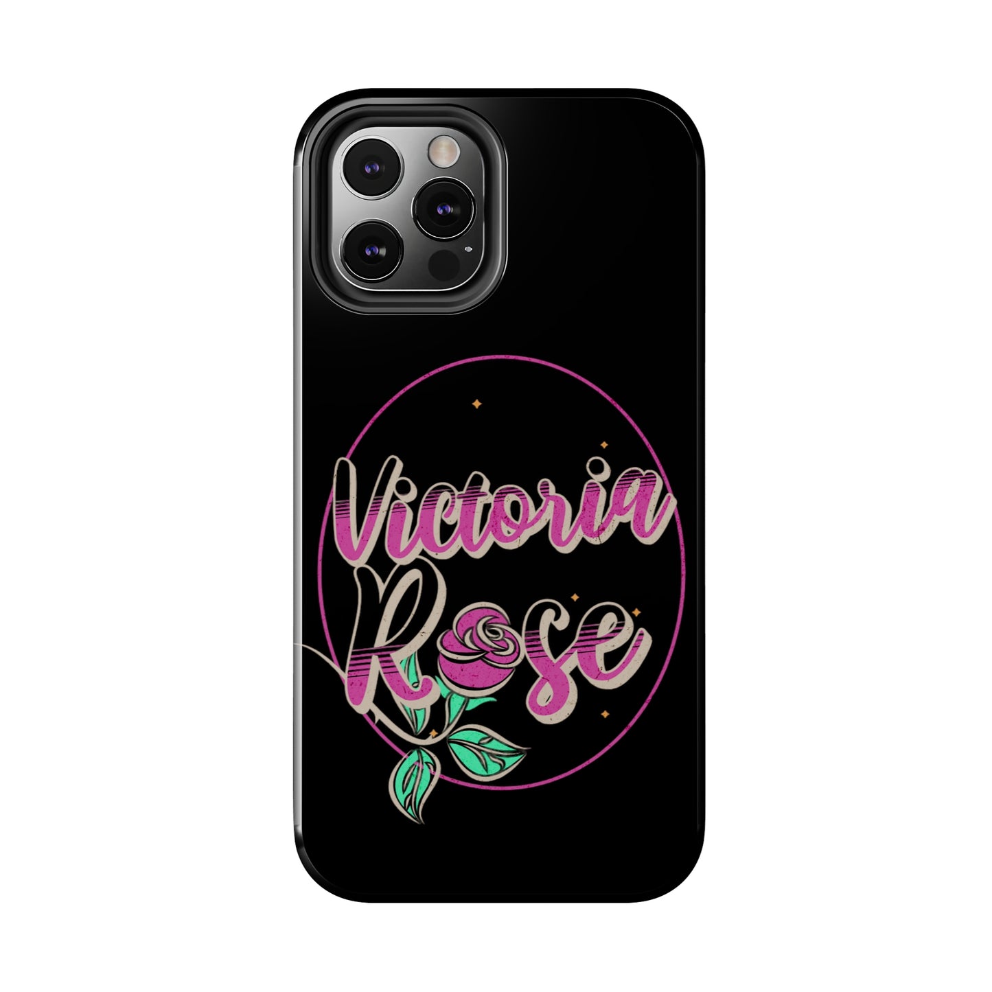 Victoria Rose Phone Case (Black)
