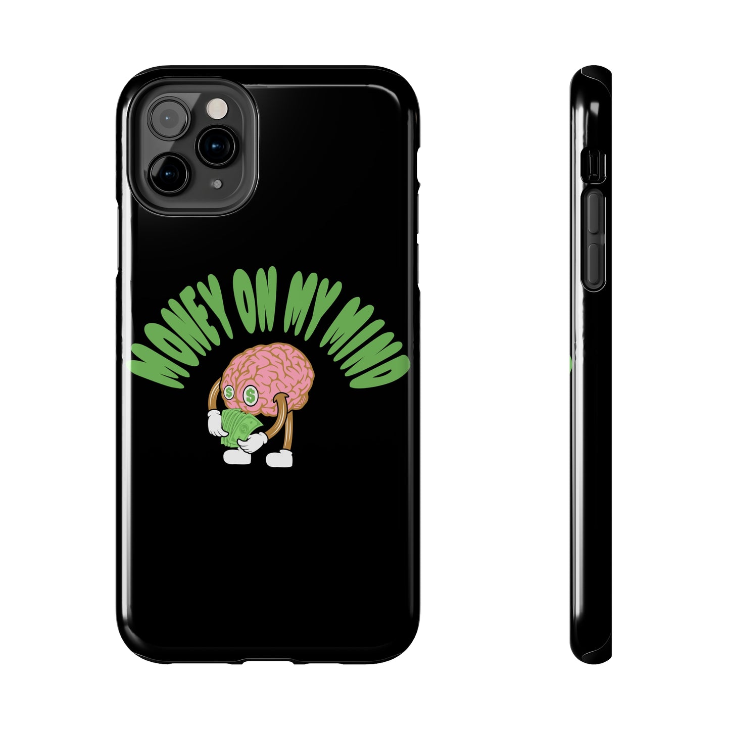 Money on my mind Phone case (Black)