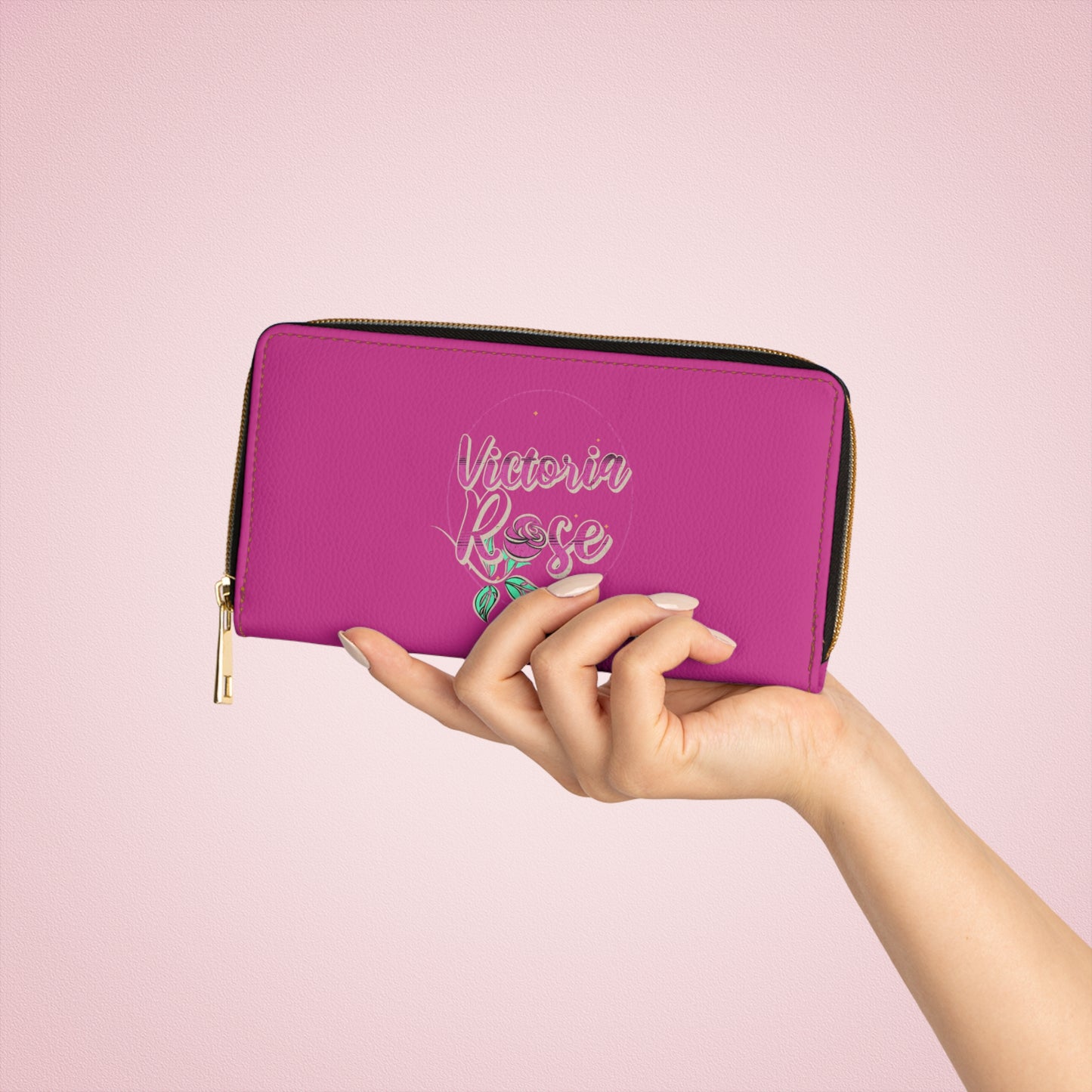 Victoria rose Zipper Wallet