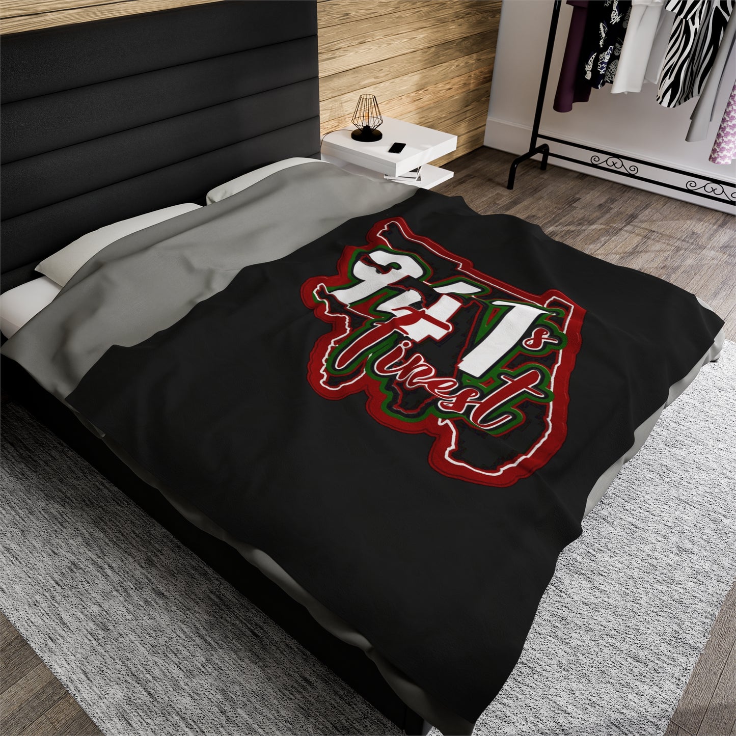 941’s finest Plush Blanket (solid color design)