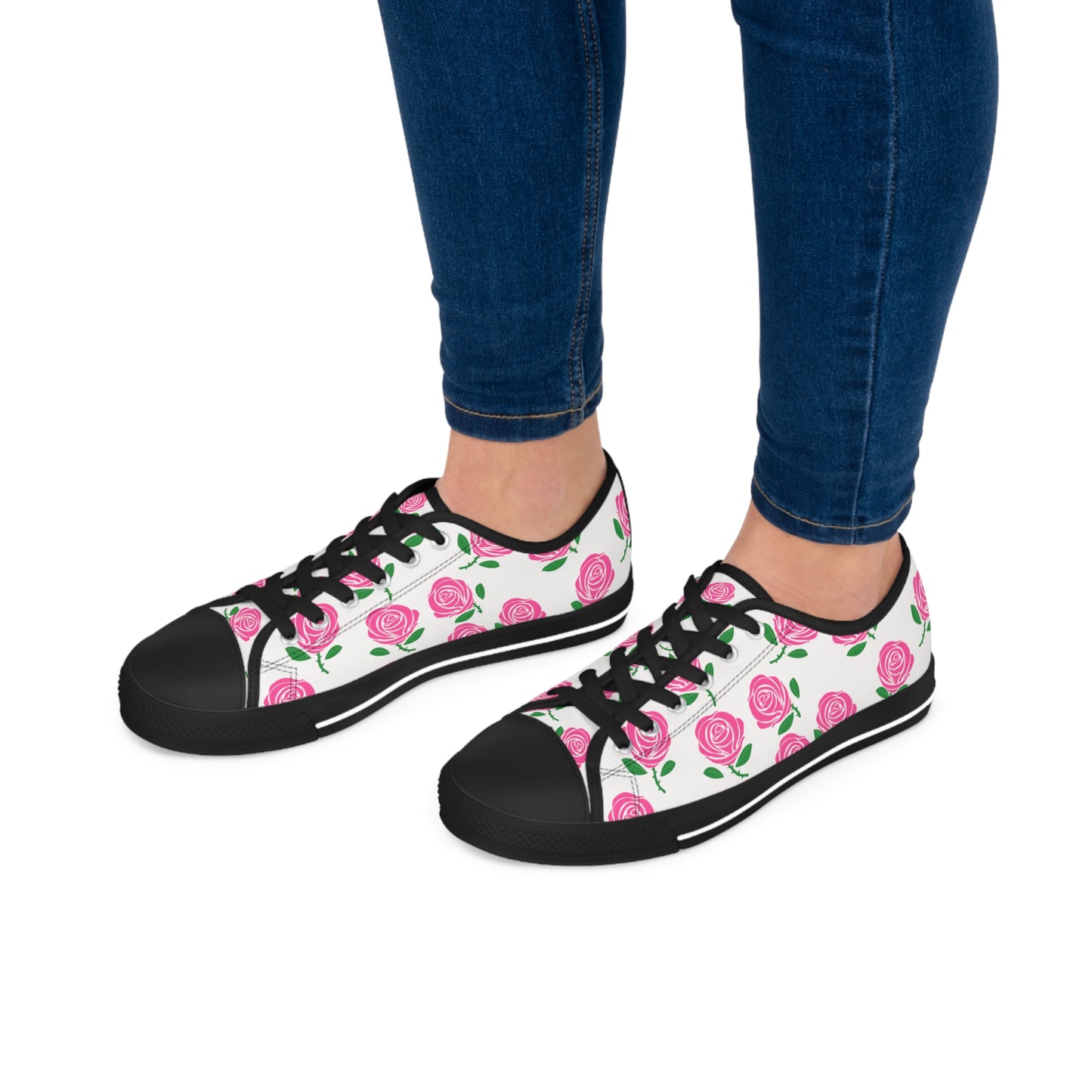 Victoria Rose “Roses everywhere” Women’s Low Top Sneakers