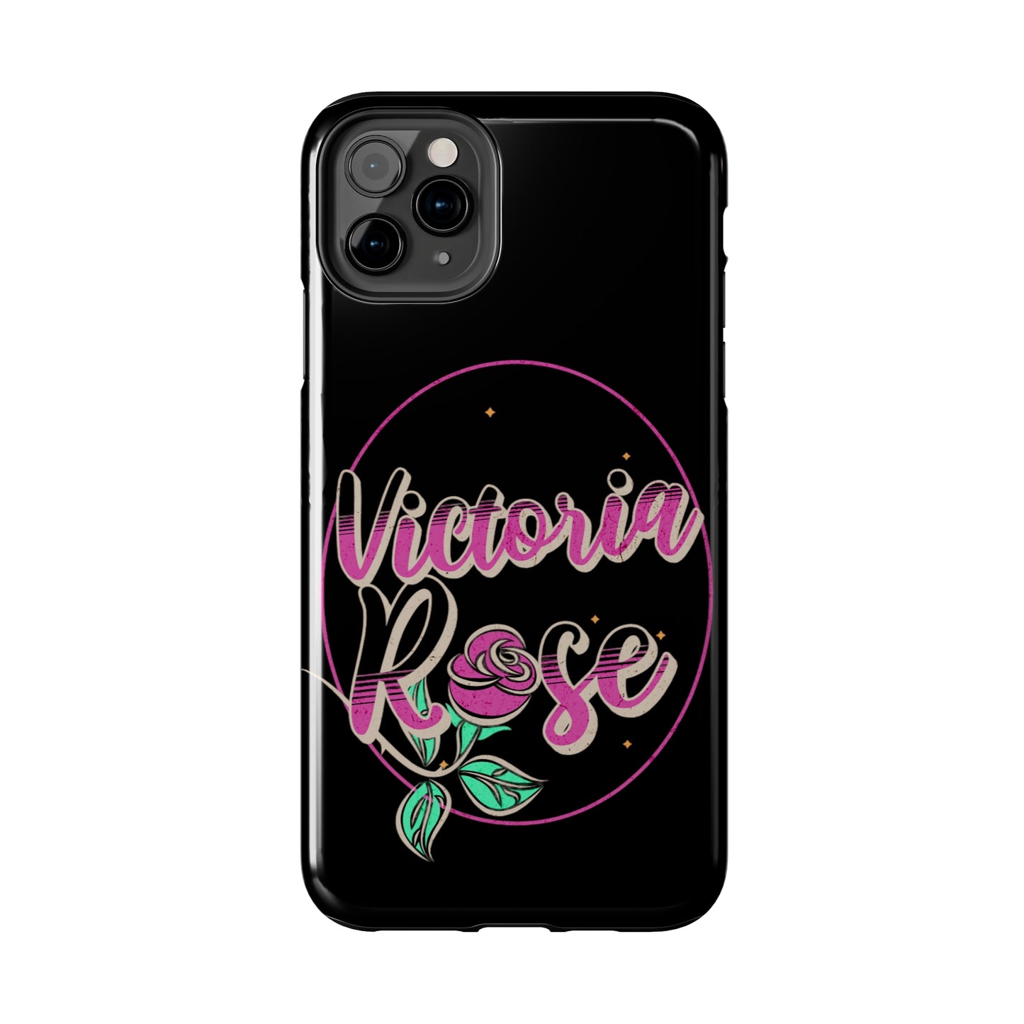 Victoria Rose Phone Case (Black)
