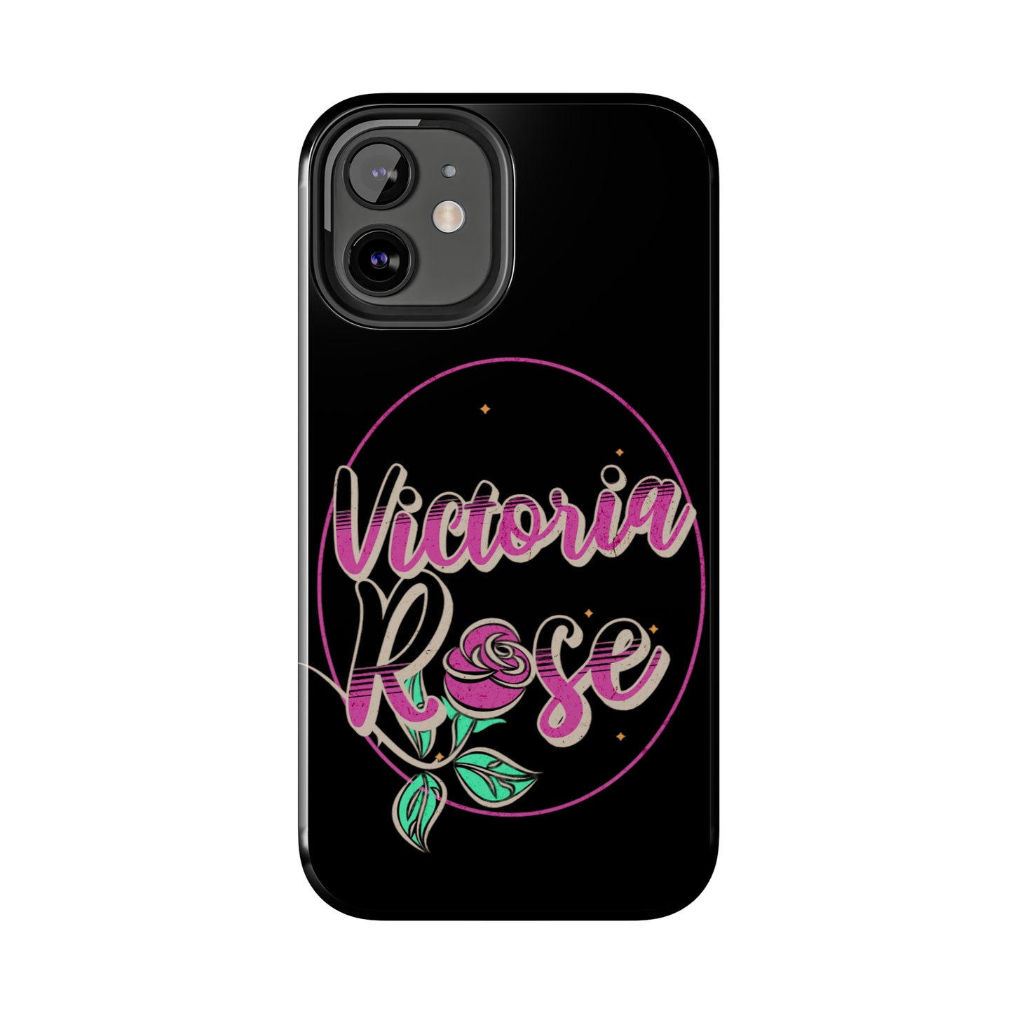 Victoria Rose Phone Case (Black)