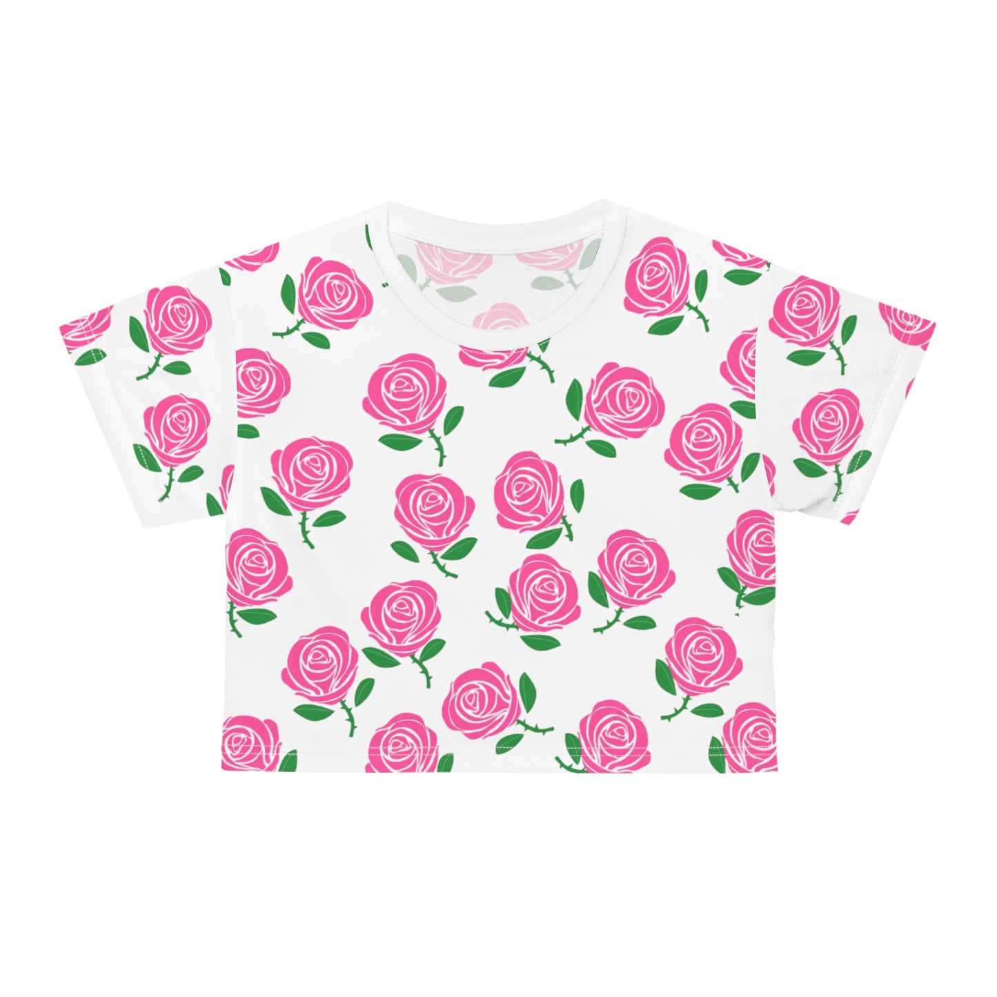 Victoria Rose (Roses everywhere) Crop Top