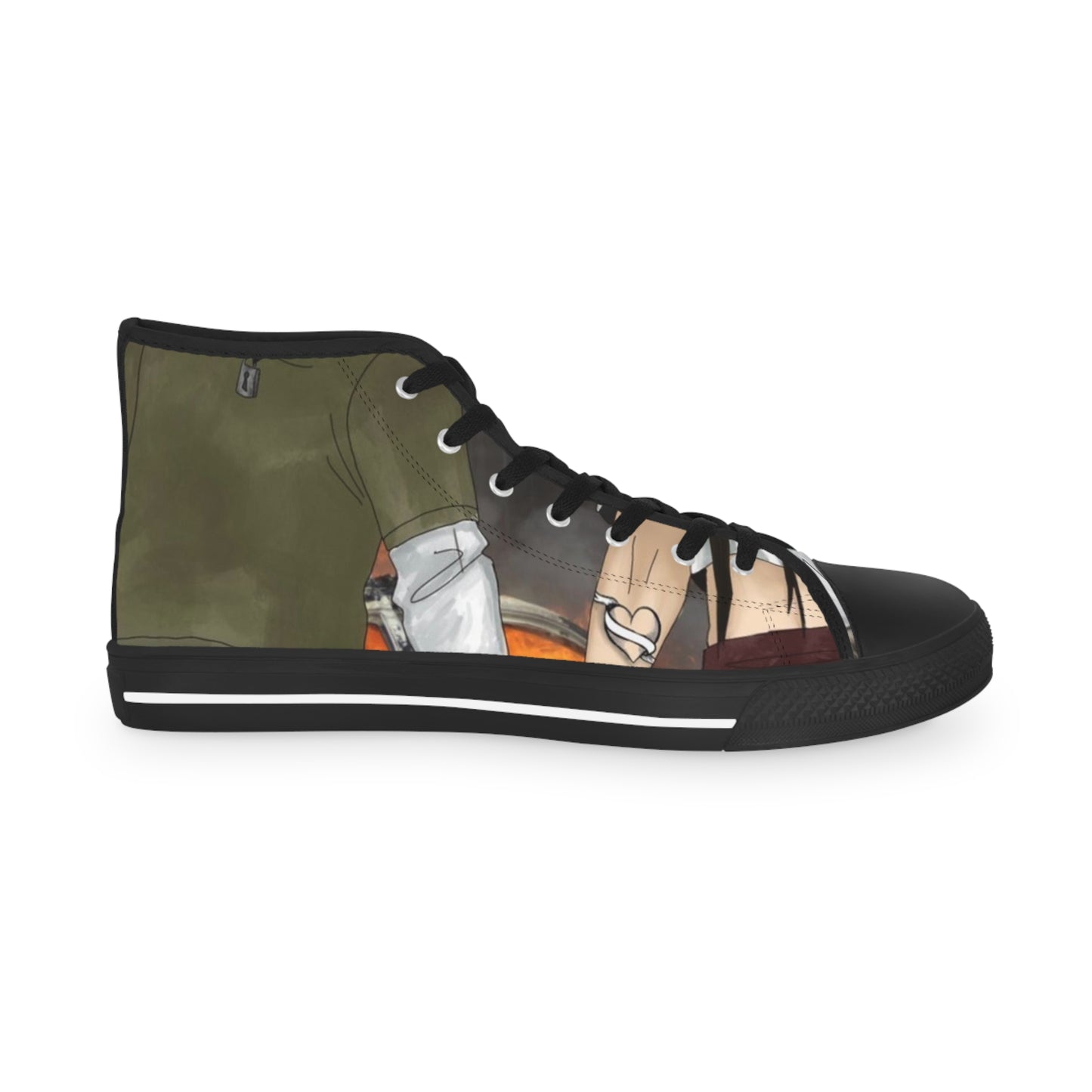 “Through hell and back” Men's High Top Sneakers