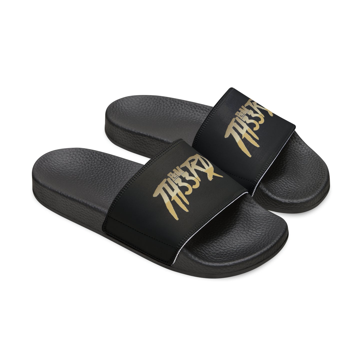 Fromth33rd Men's Slide Sandals (gold)