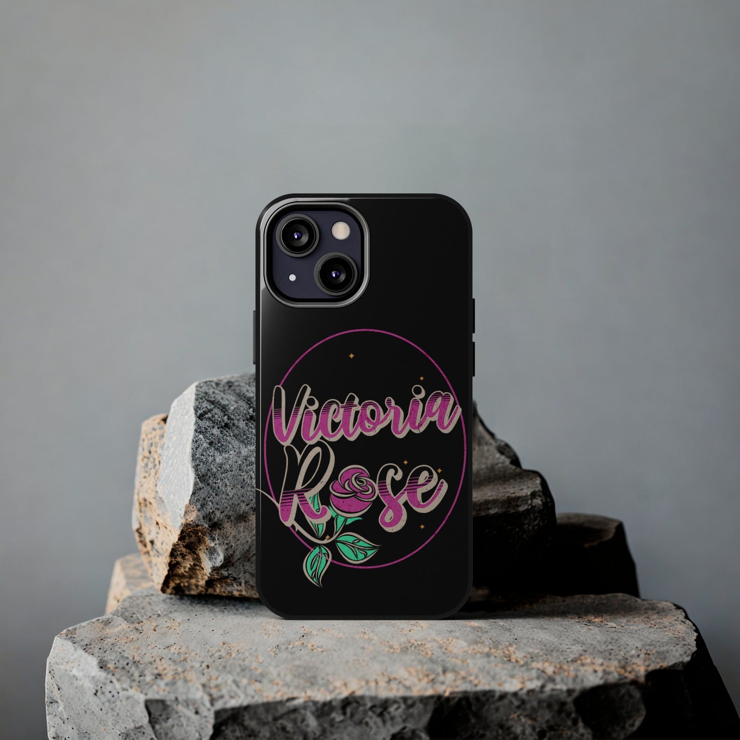 Victoria Rose Phone Case (Black)