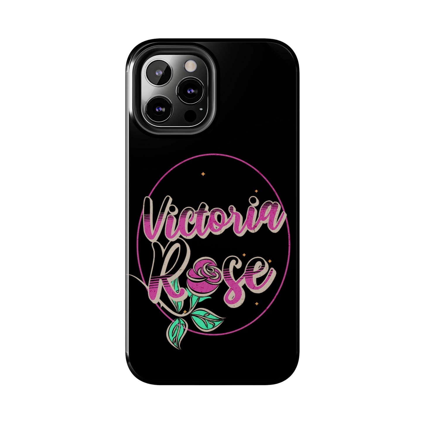 Victoria Rose Phone Case (Black)