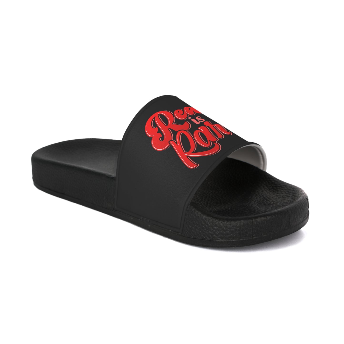 Real is rare Women's Slide Sandals (black)