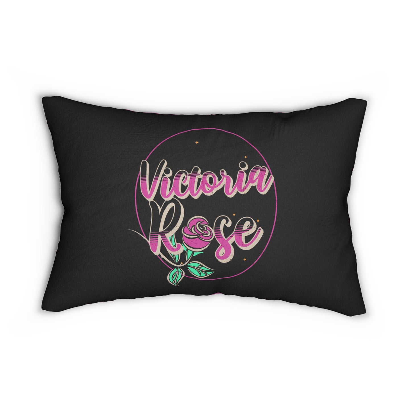 Victoria Rose Polyester Lumbar Pillow