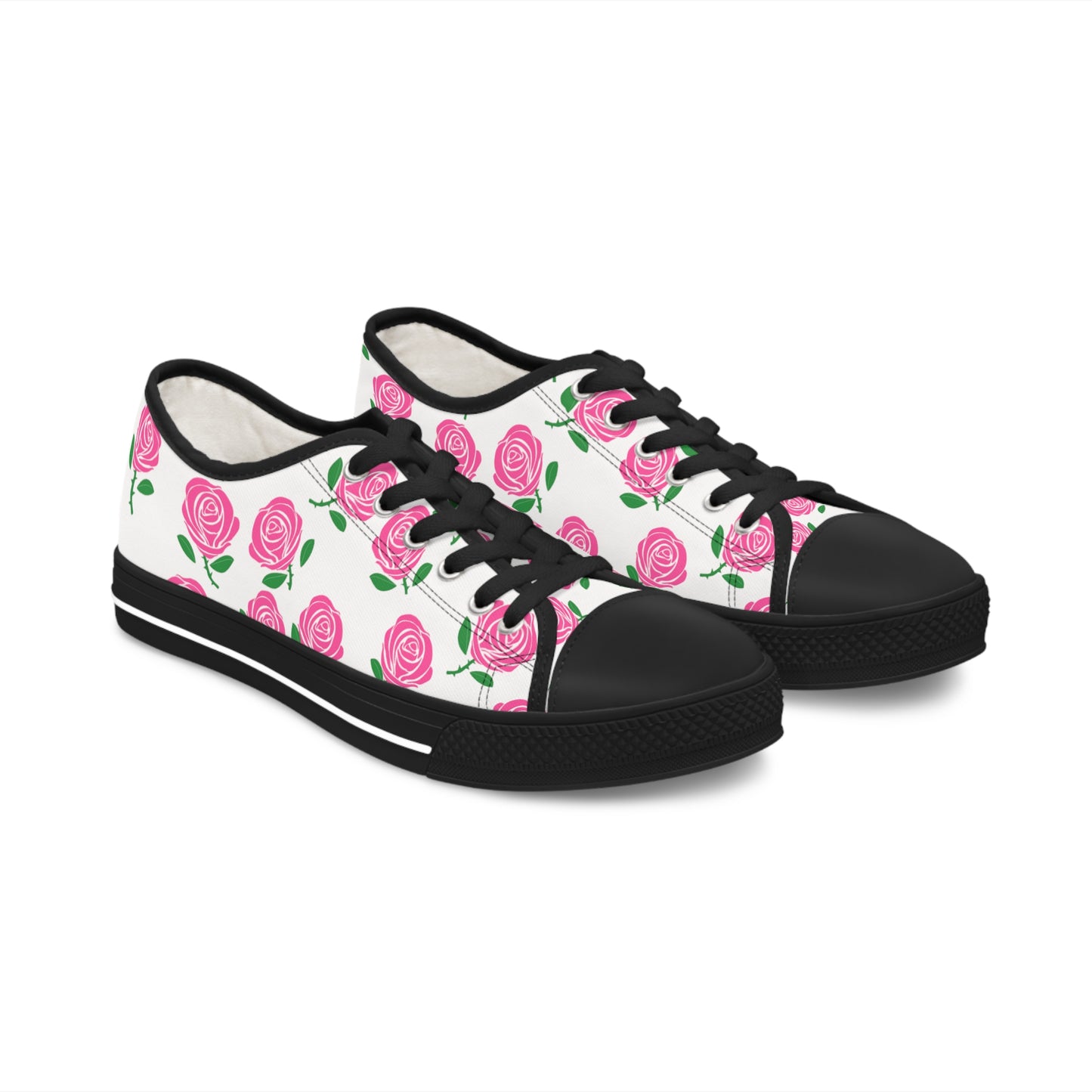 Victoria Rose “Roses everywhere” Women’s Low Top Sneakers