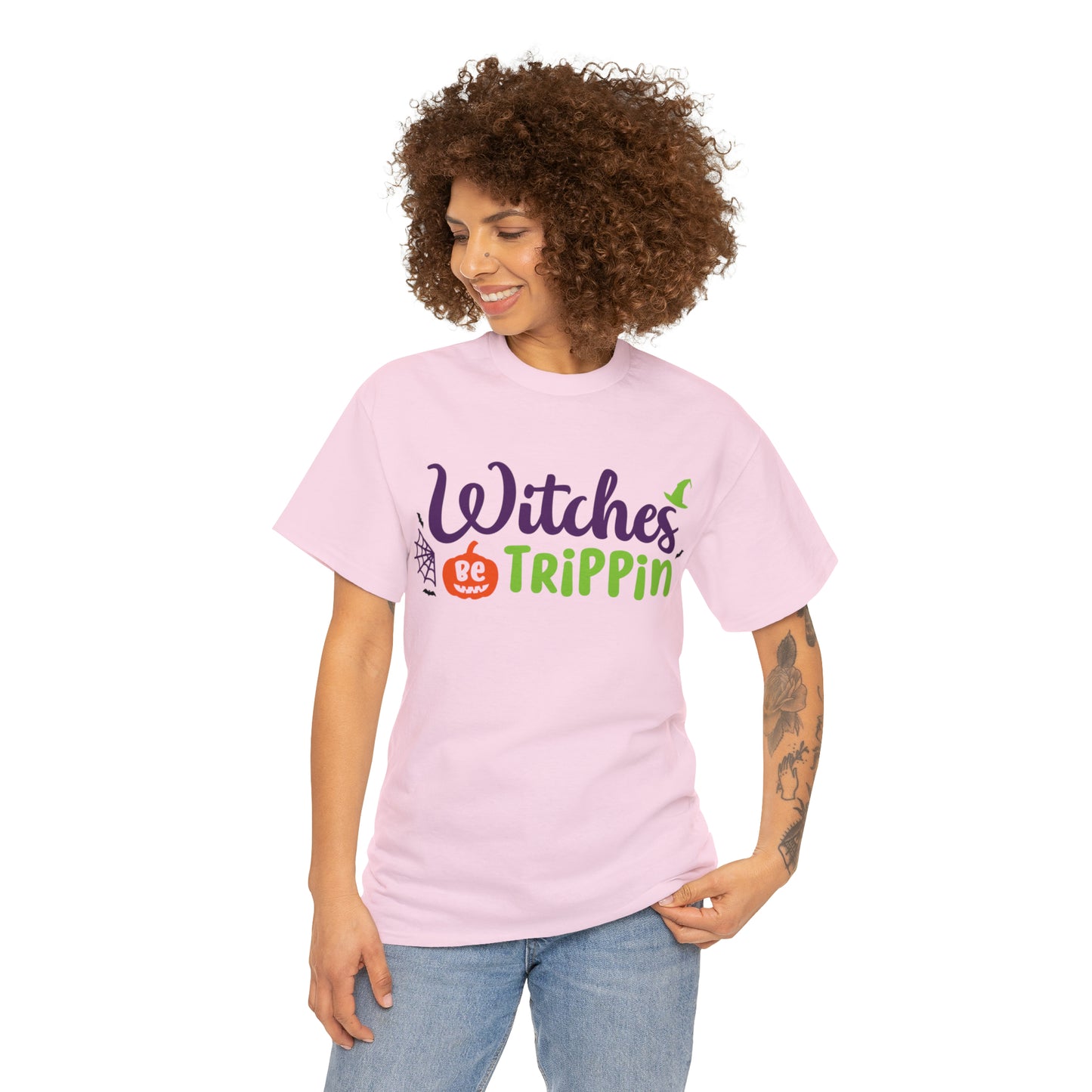 Witches be trippin Unisex Heavy Cotton Tee