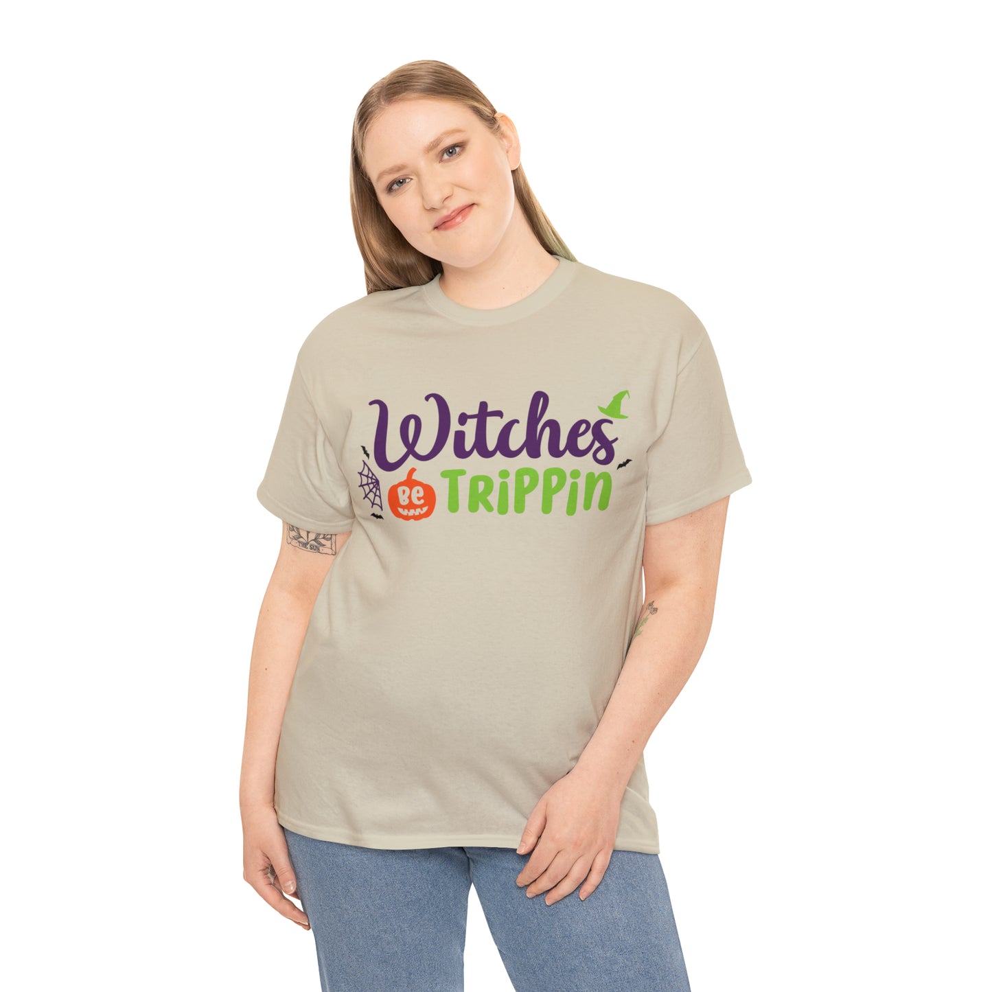 Witches be trippin Unisex Heavy Cotton Tee