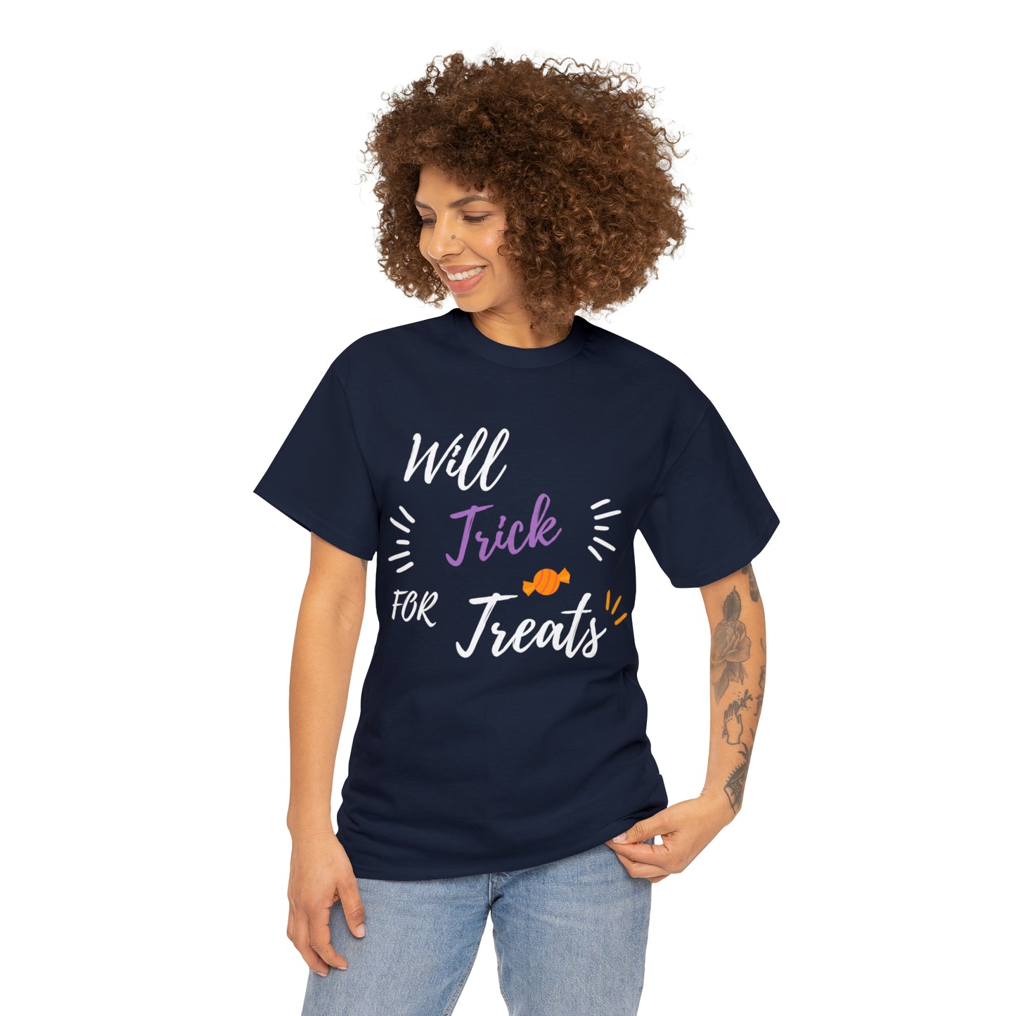 Trick for treats unisex Heavy Cotton Tee