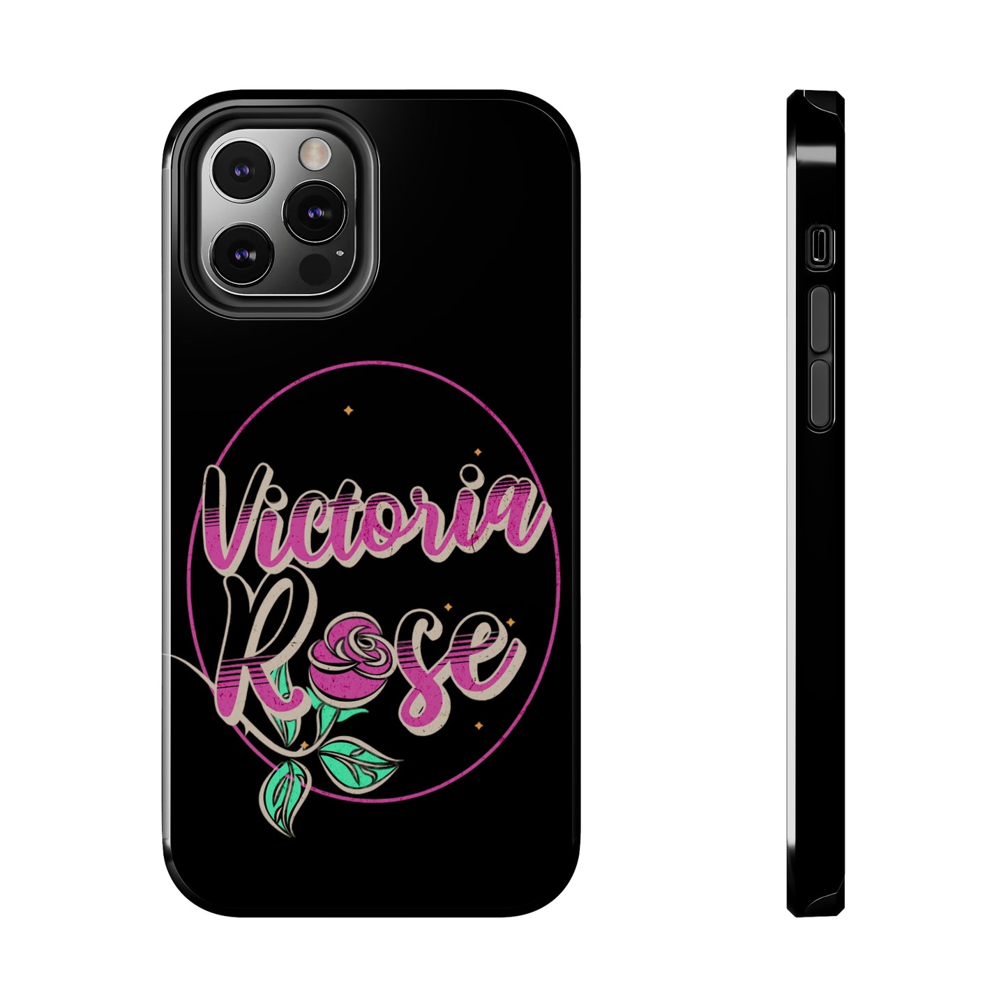 Victoria Rose Phone Case (Black)