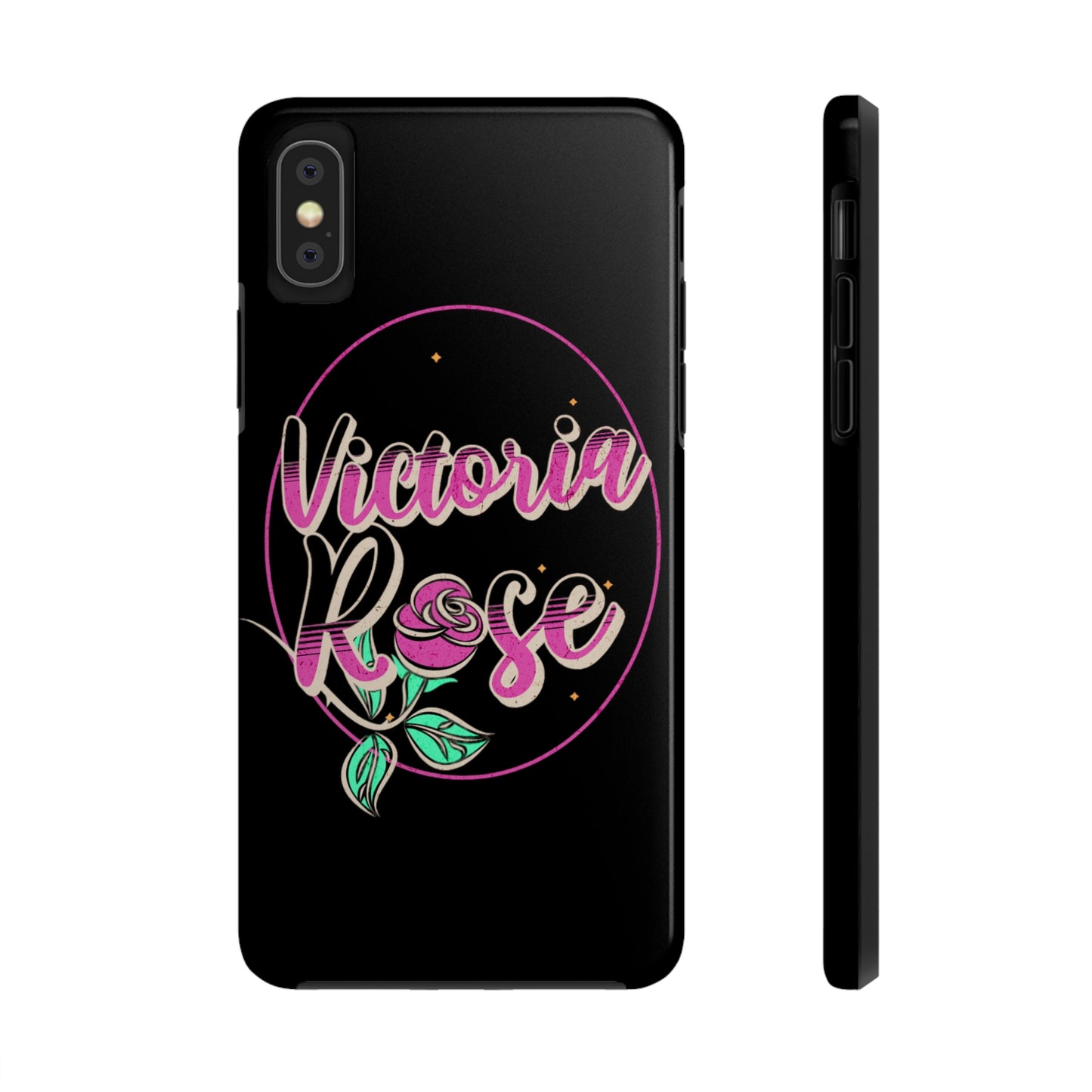 Victoria Rose Phone Case (Black)