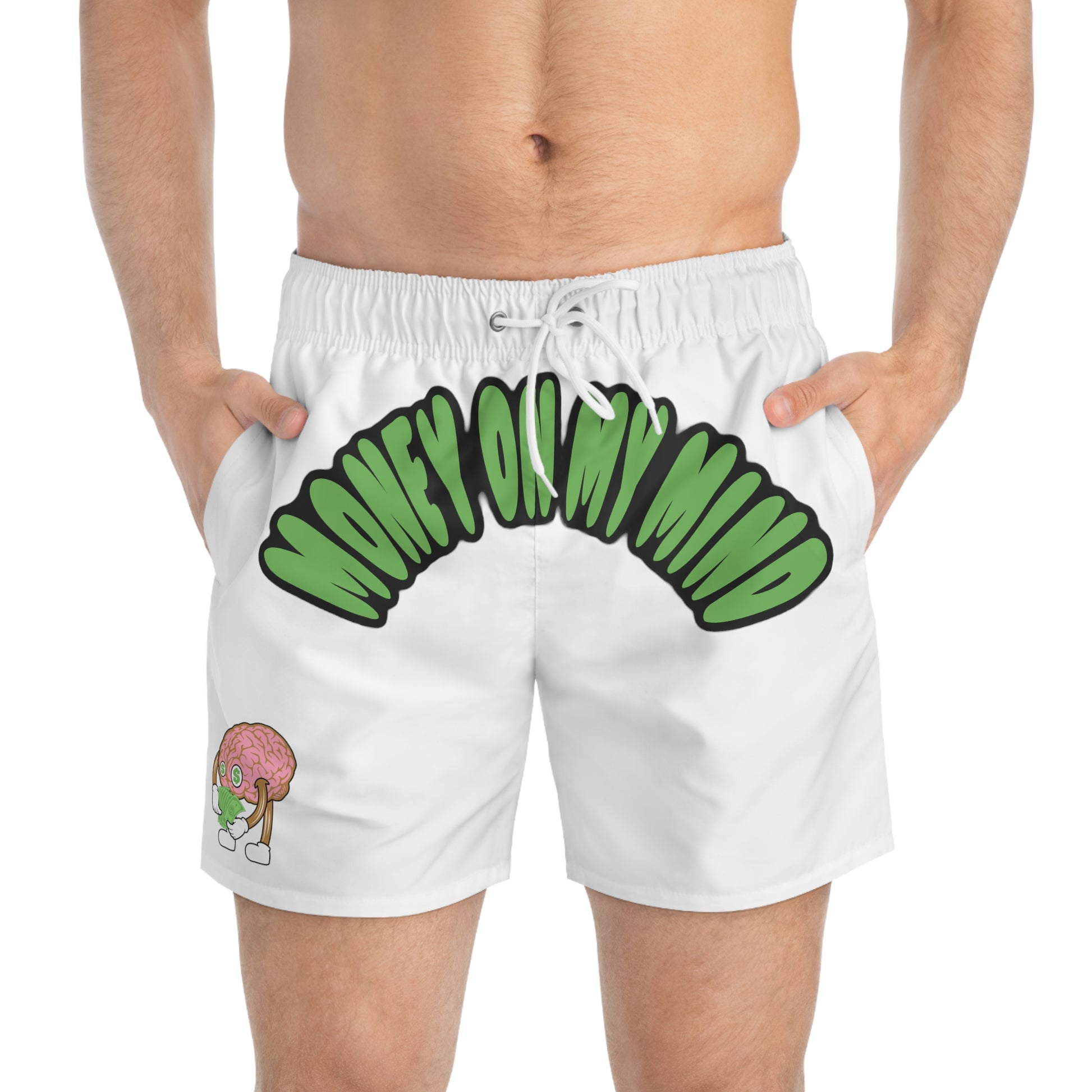 Money on My Mind Swim Trunks - Quick-Dry Beachwear | Fromth33rd