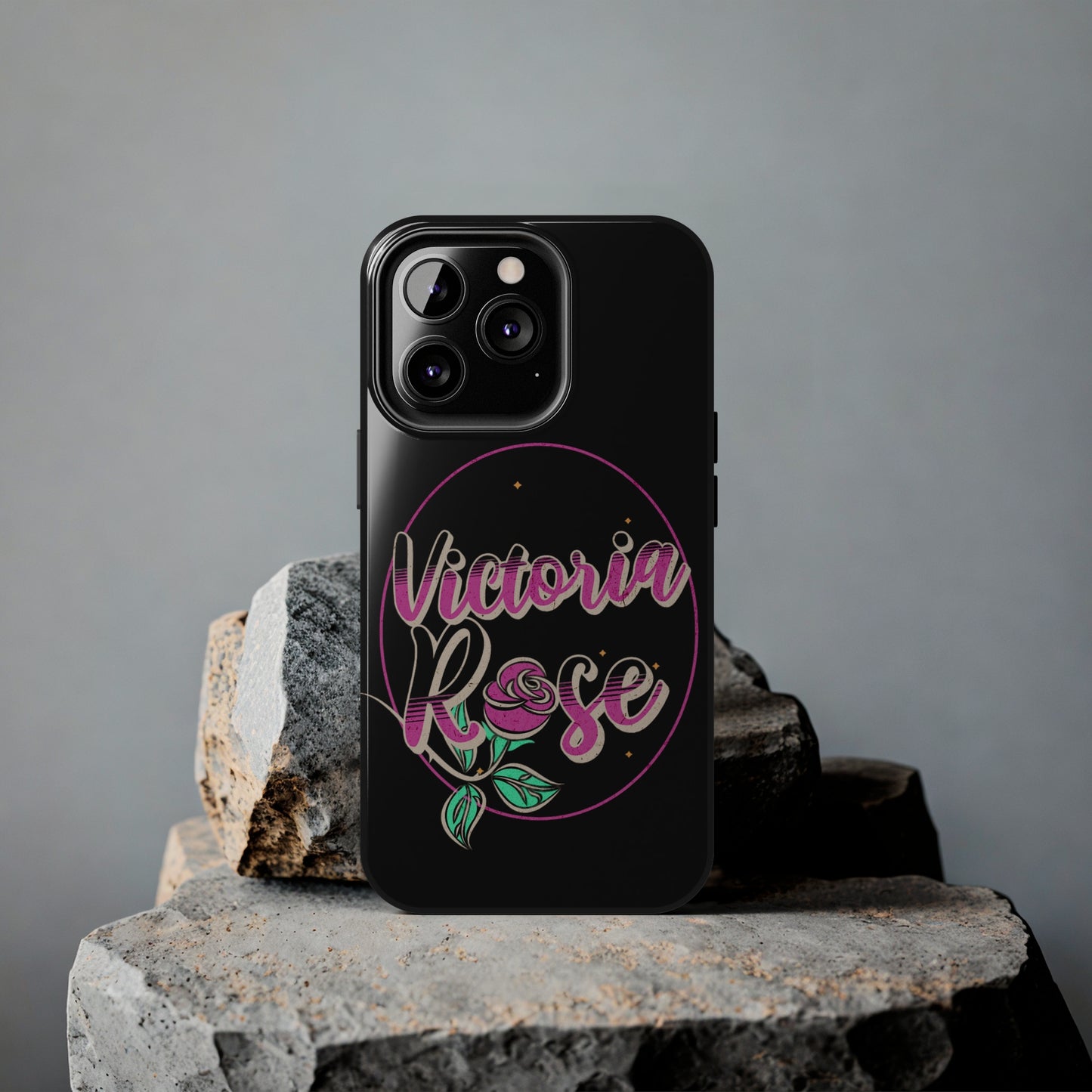 Victoria Rose Phone Case (Black)