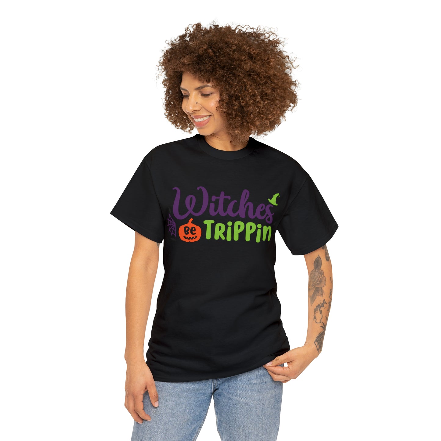 Witches be trippin Unisex Heavy Cotton Tee