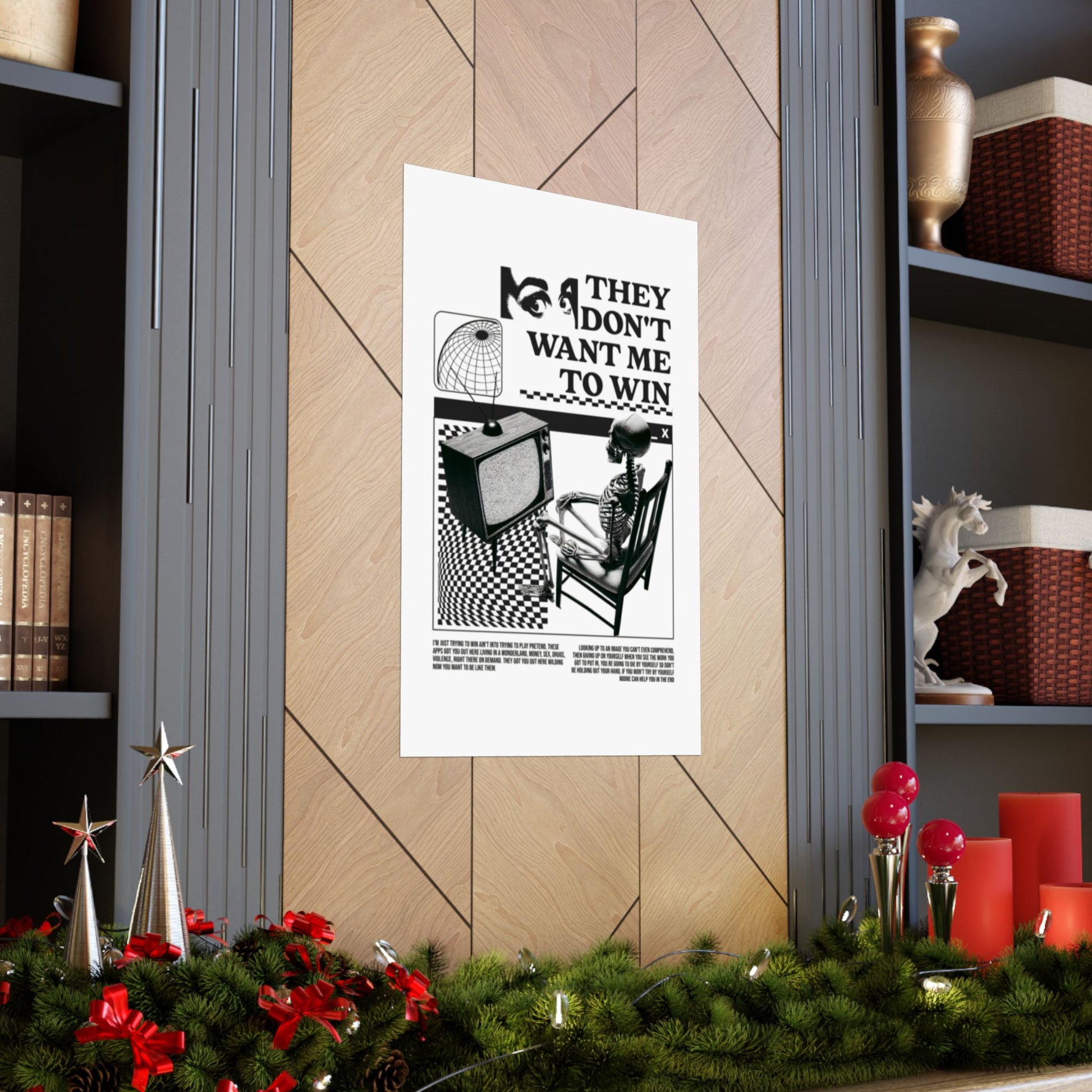 Want Me to Win Poster - Motivational Wall Art | Fromth33rd