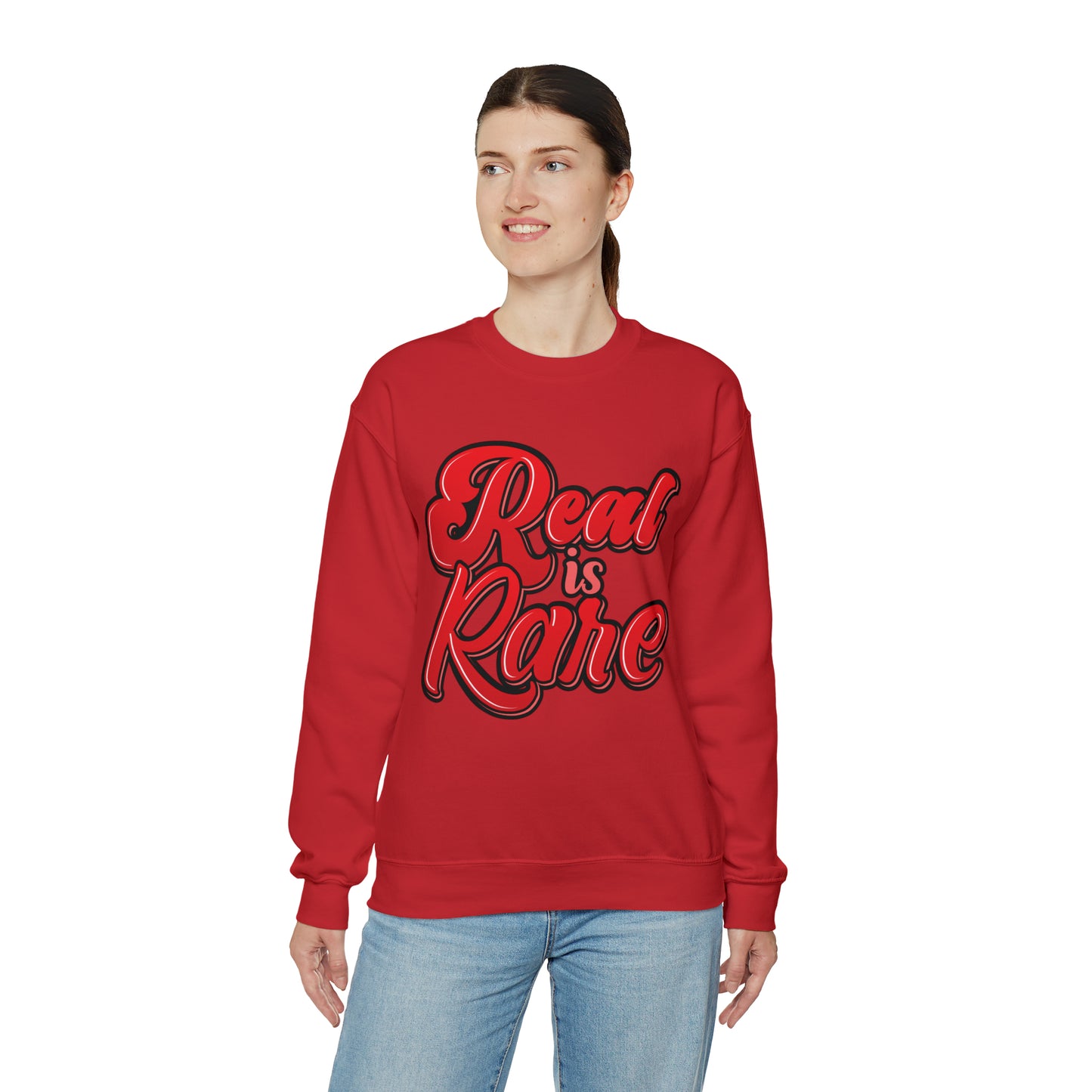 Real is rare Crewneck Sweatshirt