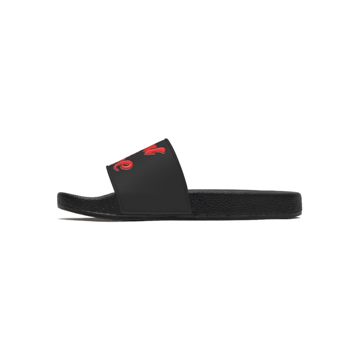 Real is rare Men's Slide Sandals (black)