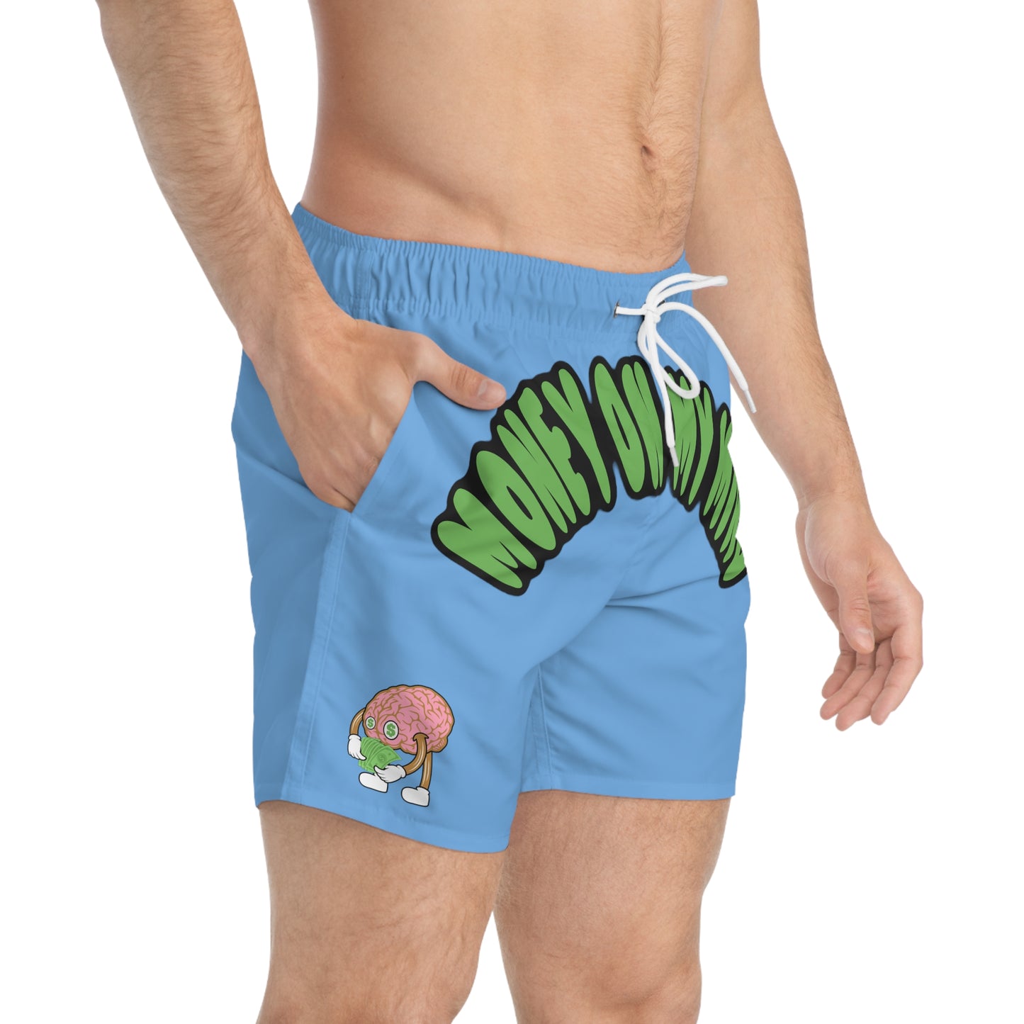 Sky Blue Swim Trunks - Quick-Dry Men's Swimwear | Fromth33rd